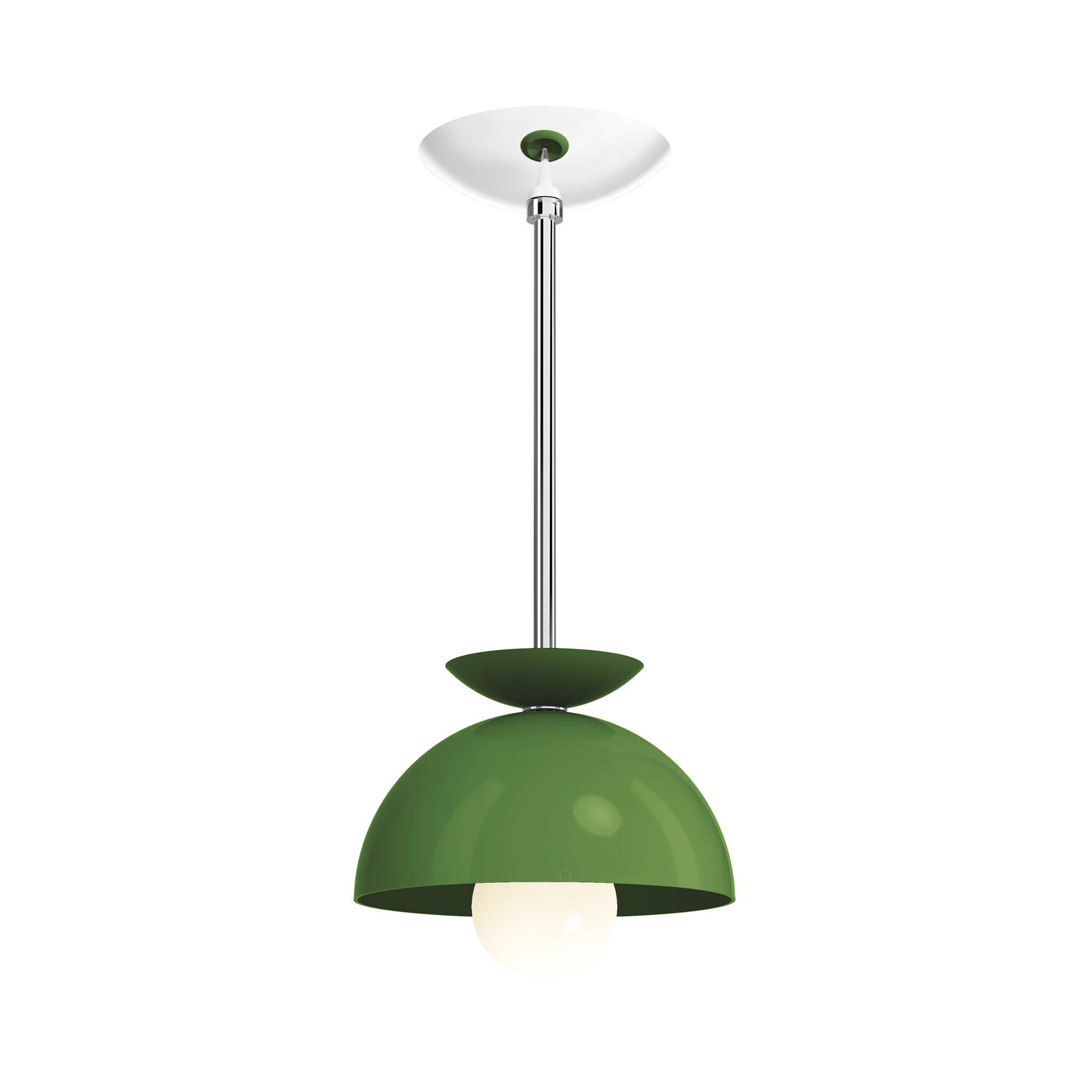 nickel python green color echo pendant 8" dutton brown lighting
