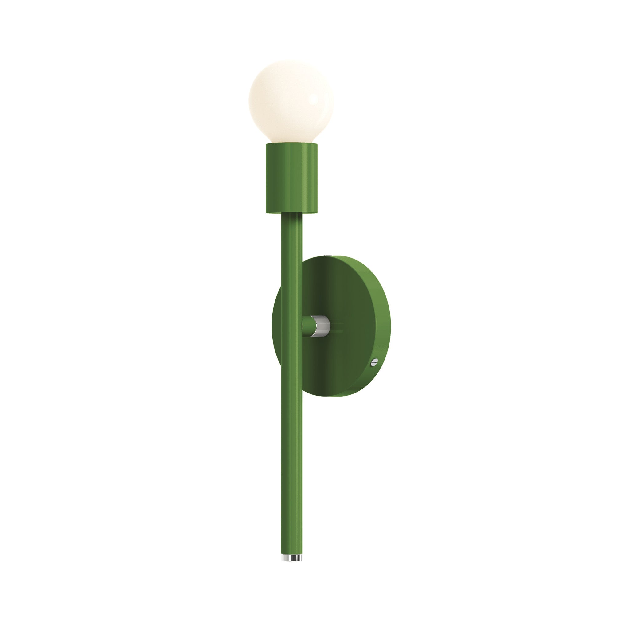 nickel python green color major sconce 15" dutton brown lighting