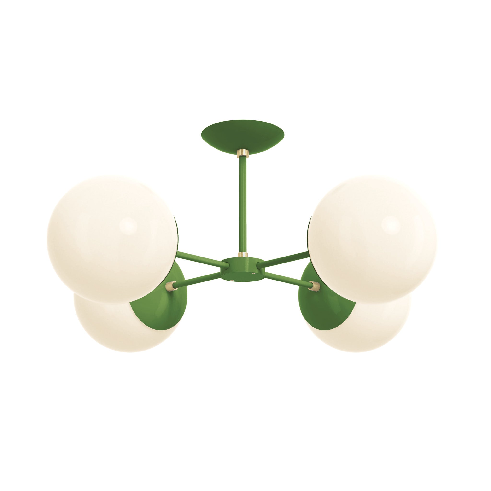 brass python green color big orbi flush mount dutton brown lighting