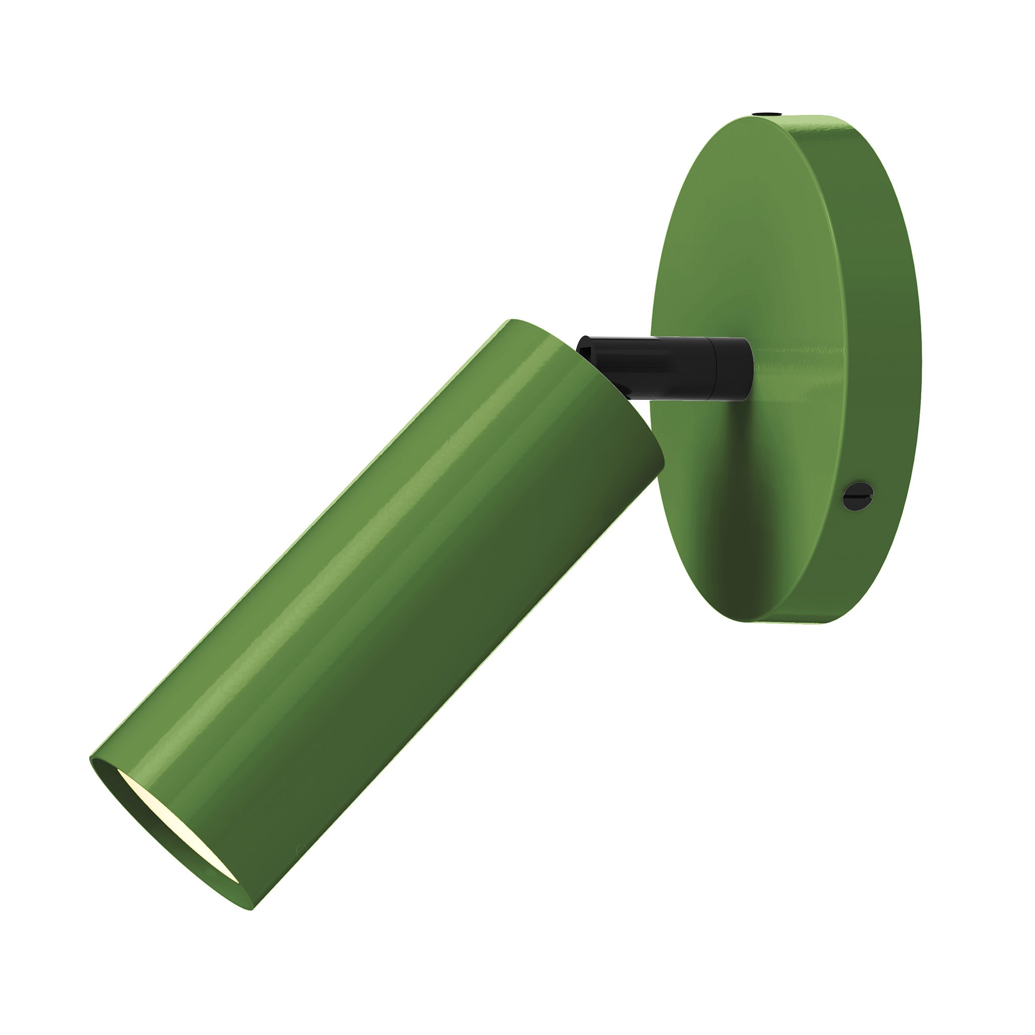 black python green color reader sconce - no arm dutton brown lighting