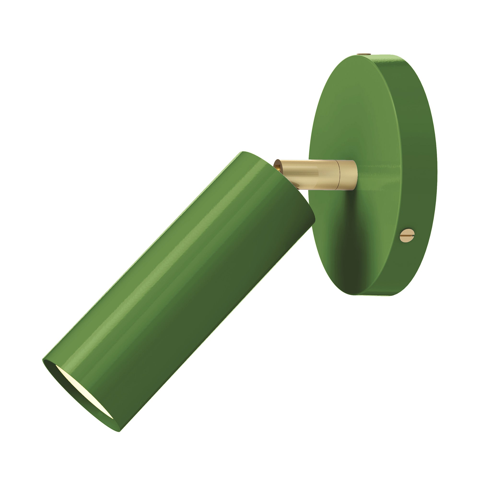 brass python green color reader sconce - no arm dutton brown lighting