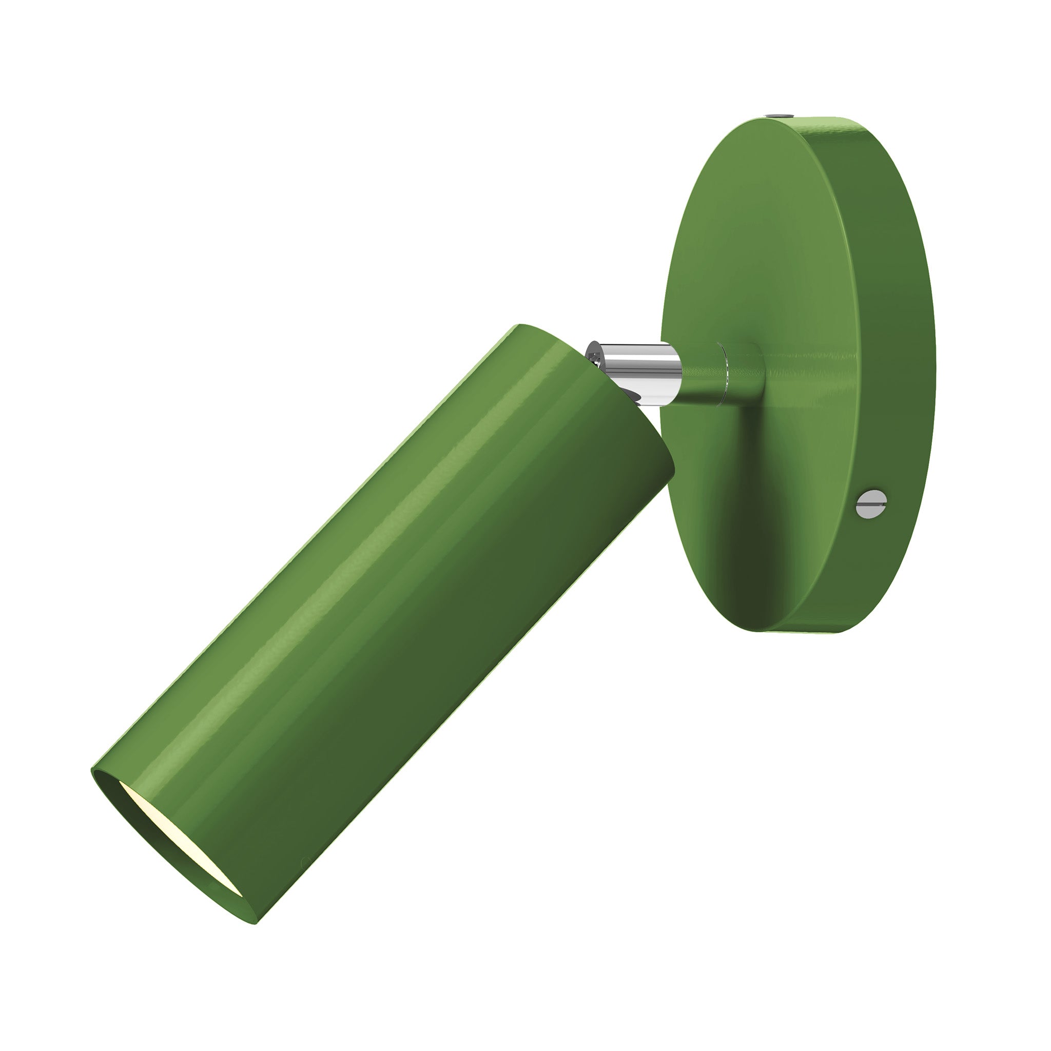 nickel python green color reader sconce - no arm dutton brown lighting