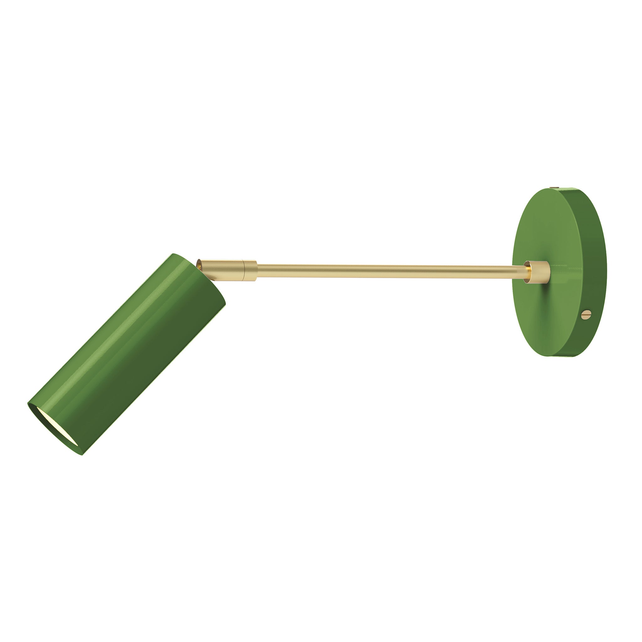 brass python green color reader sconce - 10" arm dutton brown lighting