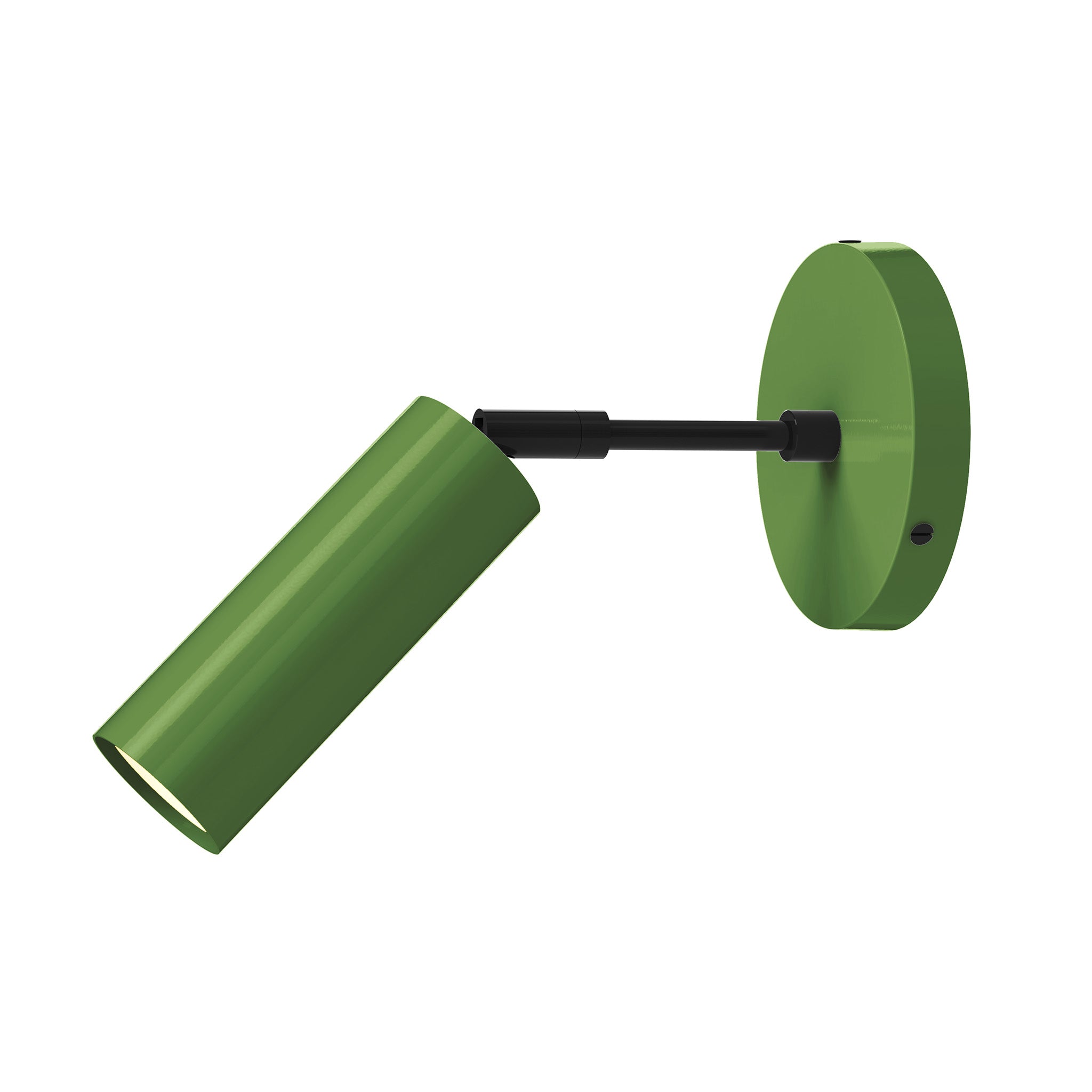 black python green color reader sconce - 3" arm dutton brown lighting