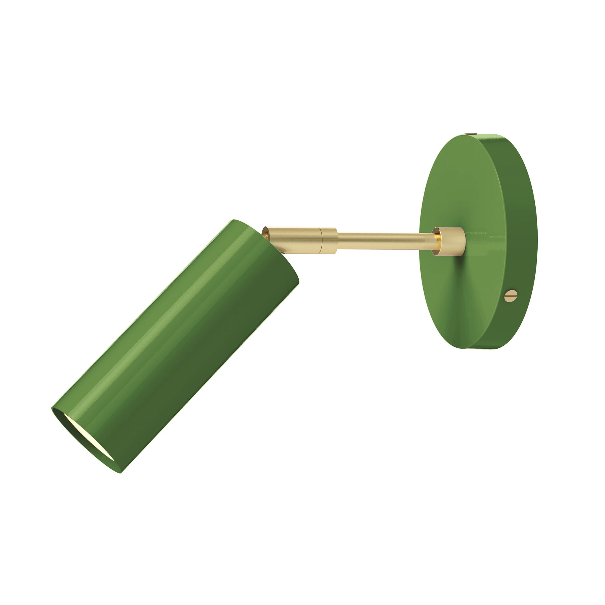 brass python green color reader sconce - 3" arm dutton brown lighting