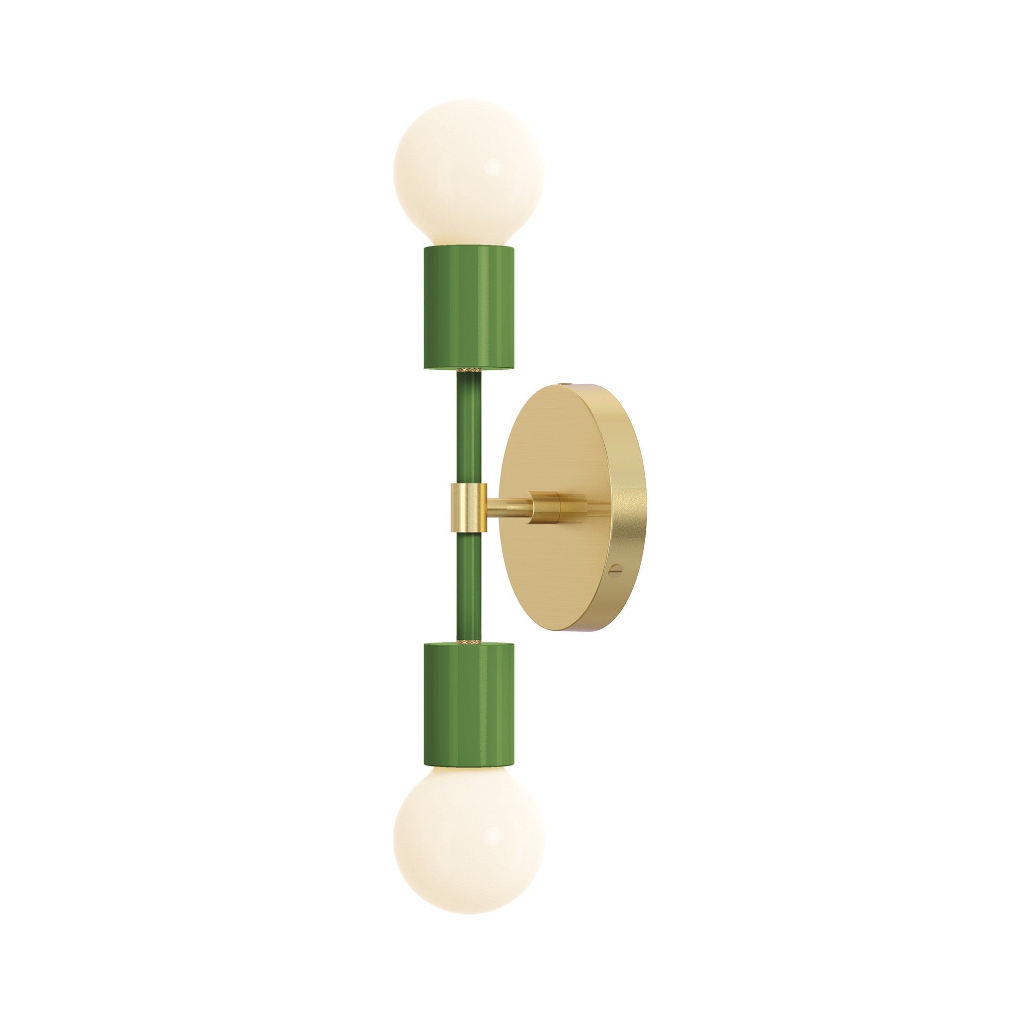 brass python green color scepter sconce 10" dutton brown lighting