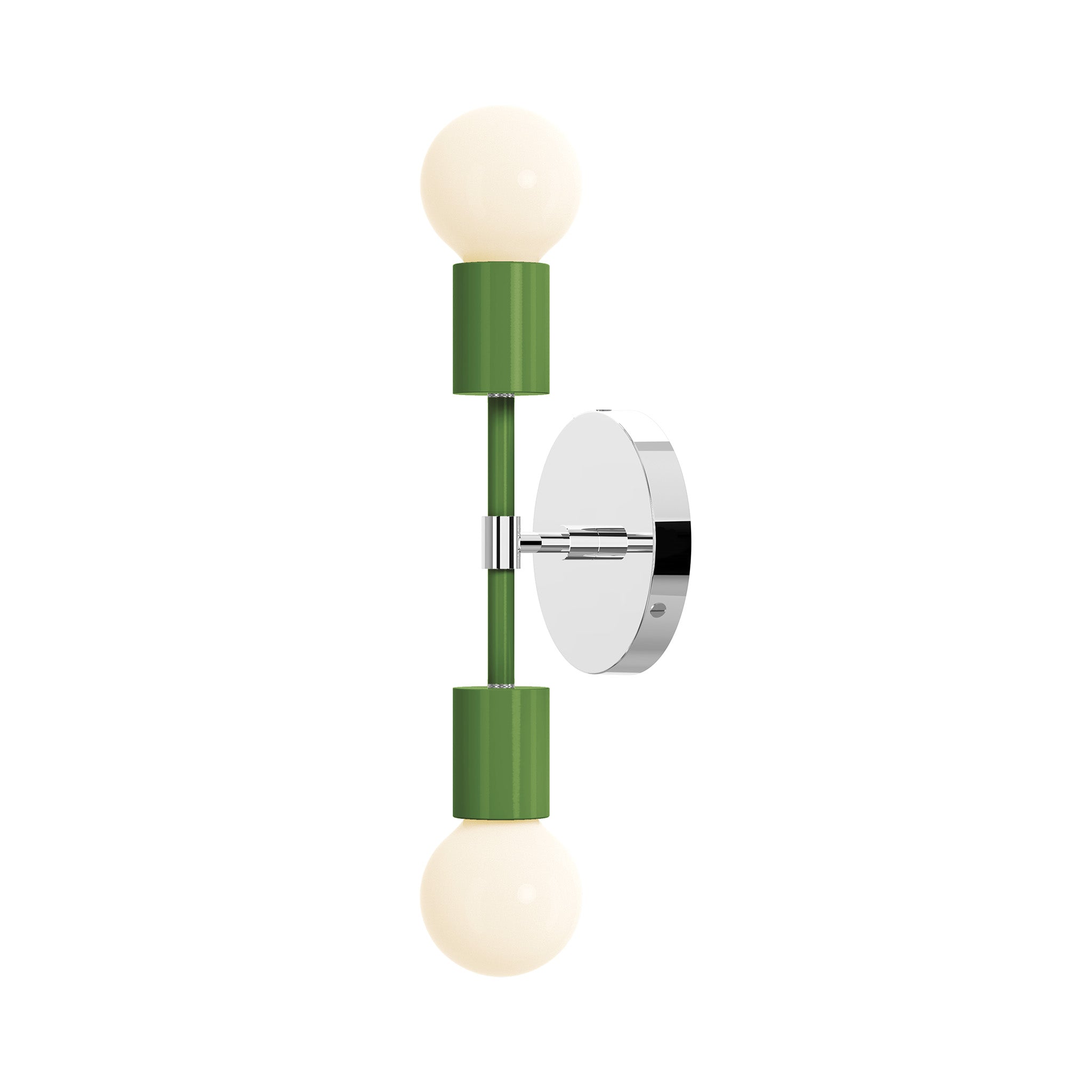 nickel python green color scepter sconce 10" dutton brown lighting