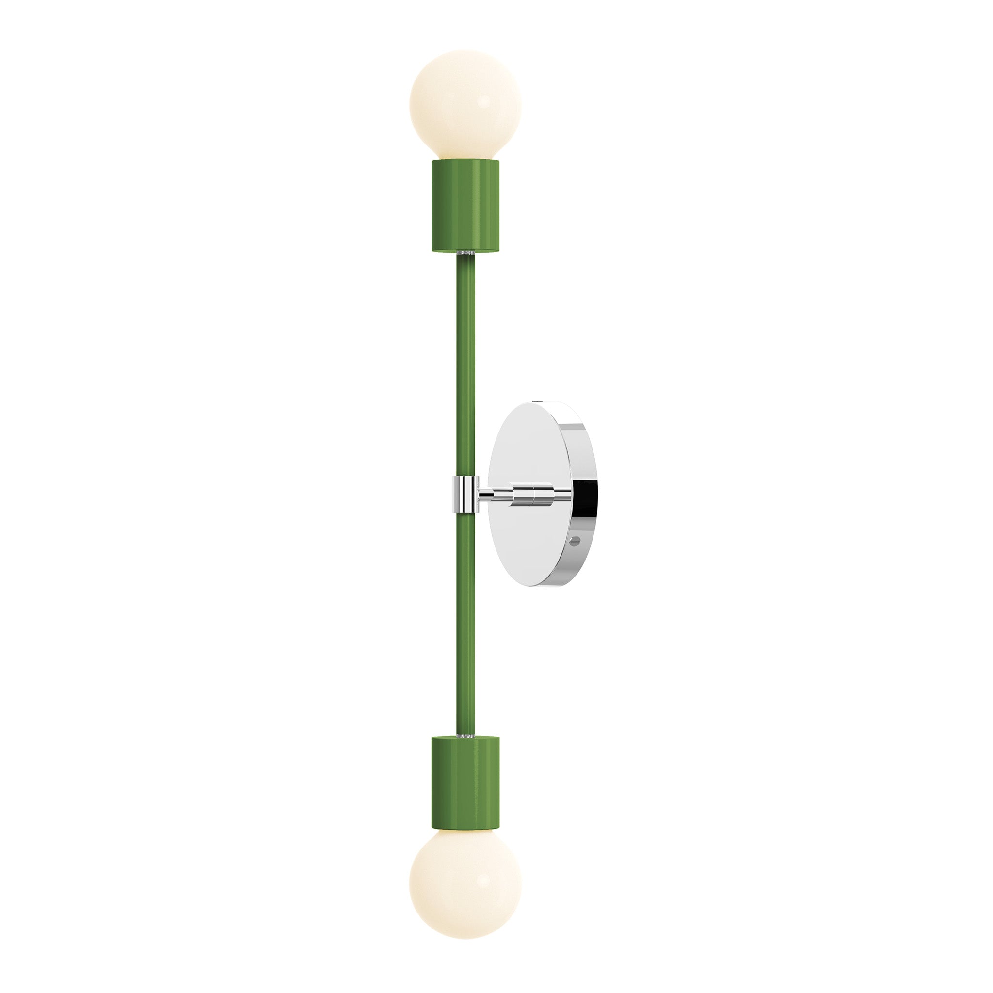 nickel python green color scepter sconce 18" dutton brown lighting