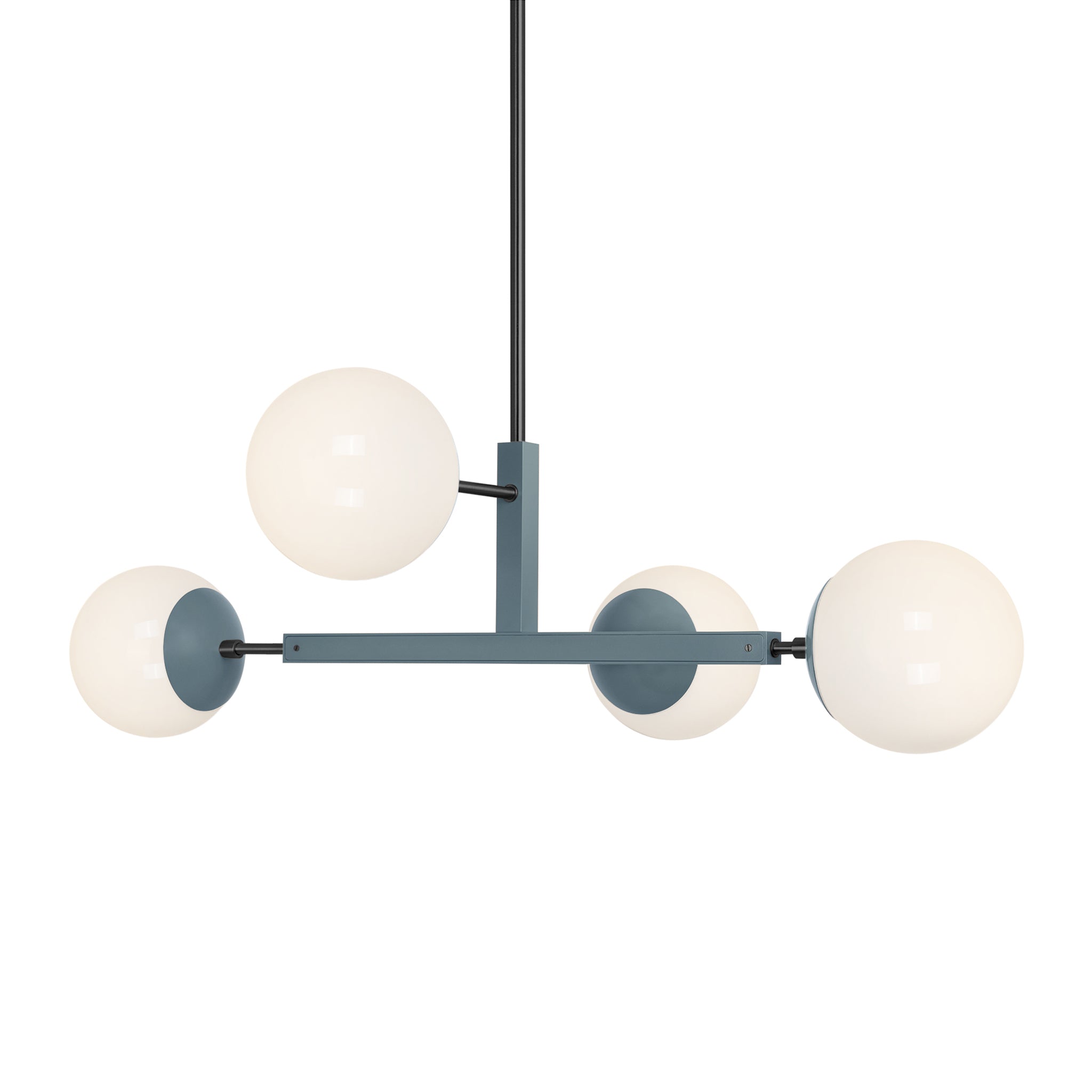 Black and lagoon color Status chandelier 35" Dutton Brown lighting