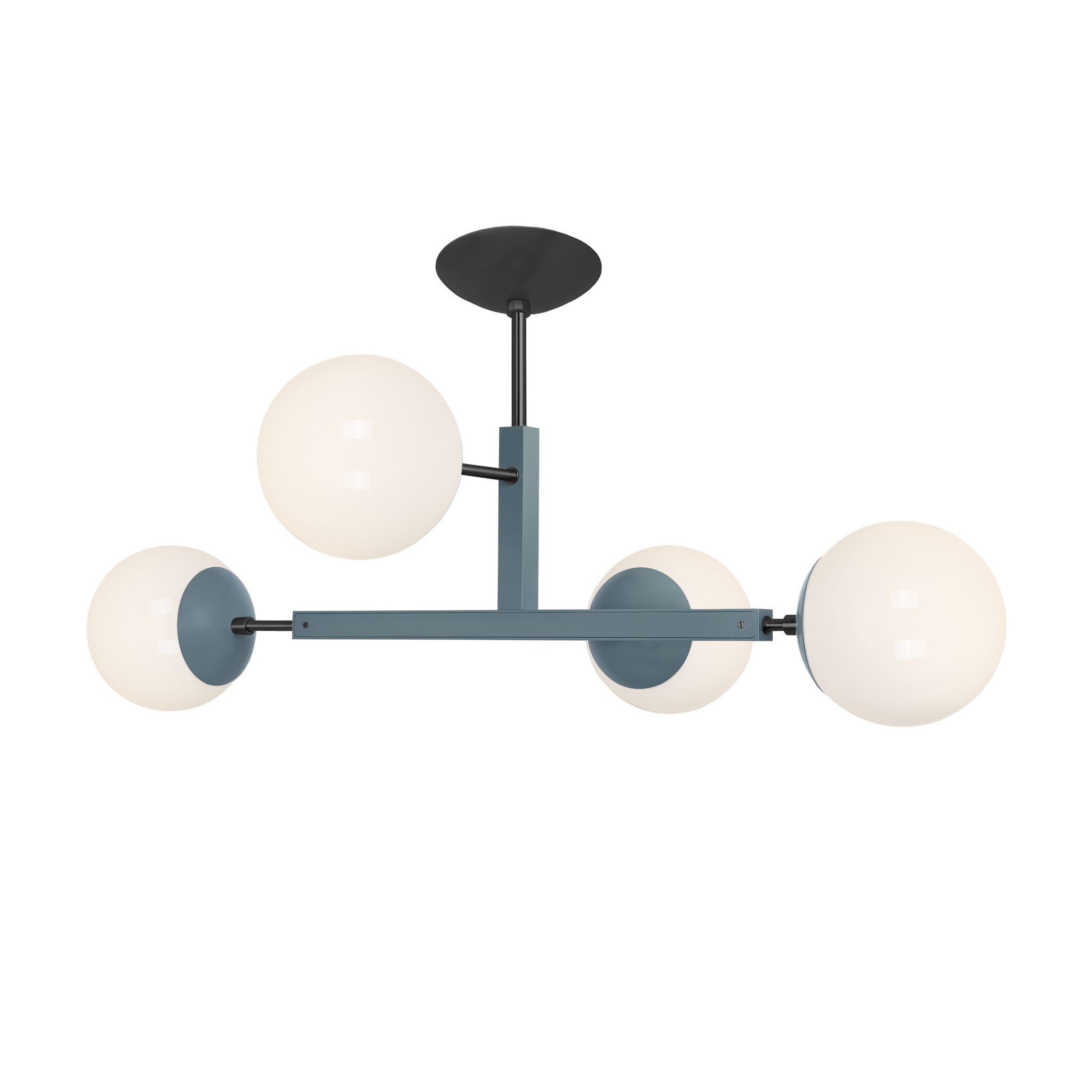 Black and lagoon color Status flush mount Dutton Brown lighting
