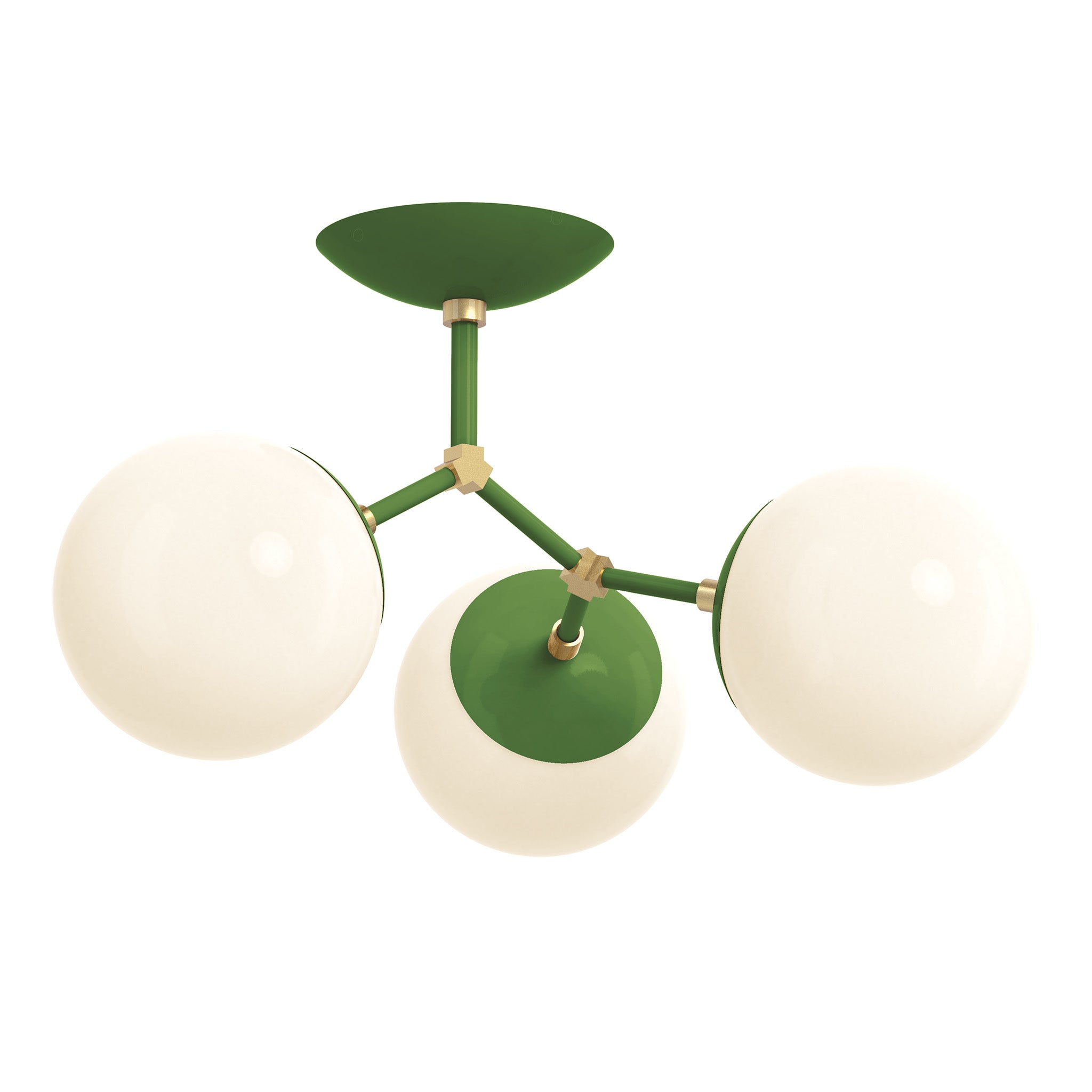 brass python green color supreme flush mount dutton brown lighting