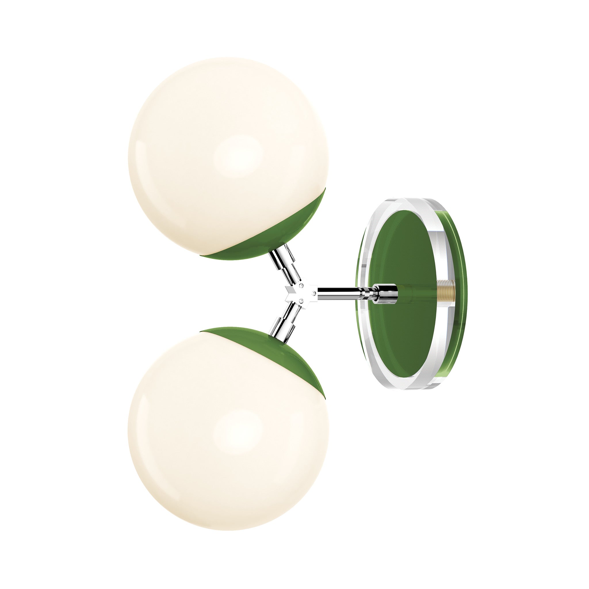 nickel python green color visage sconce 6" dutton brown lighting