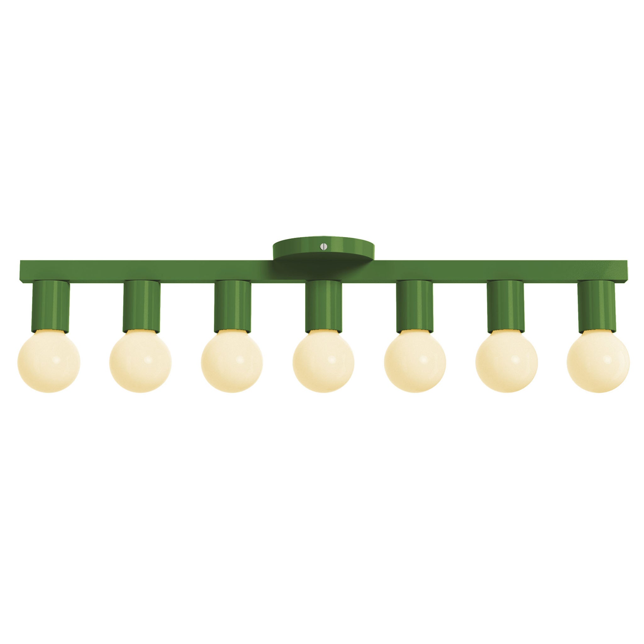 nickel and python green vogue 7 color flush mount dutton brown lighting