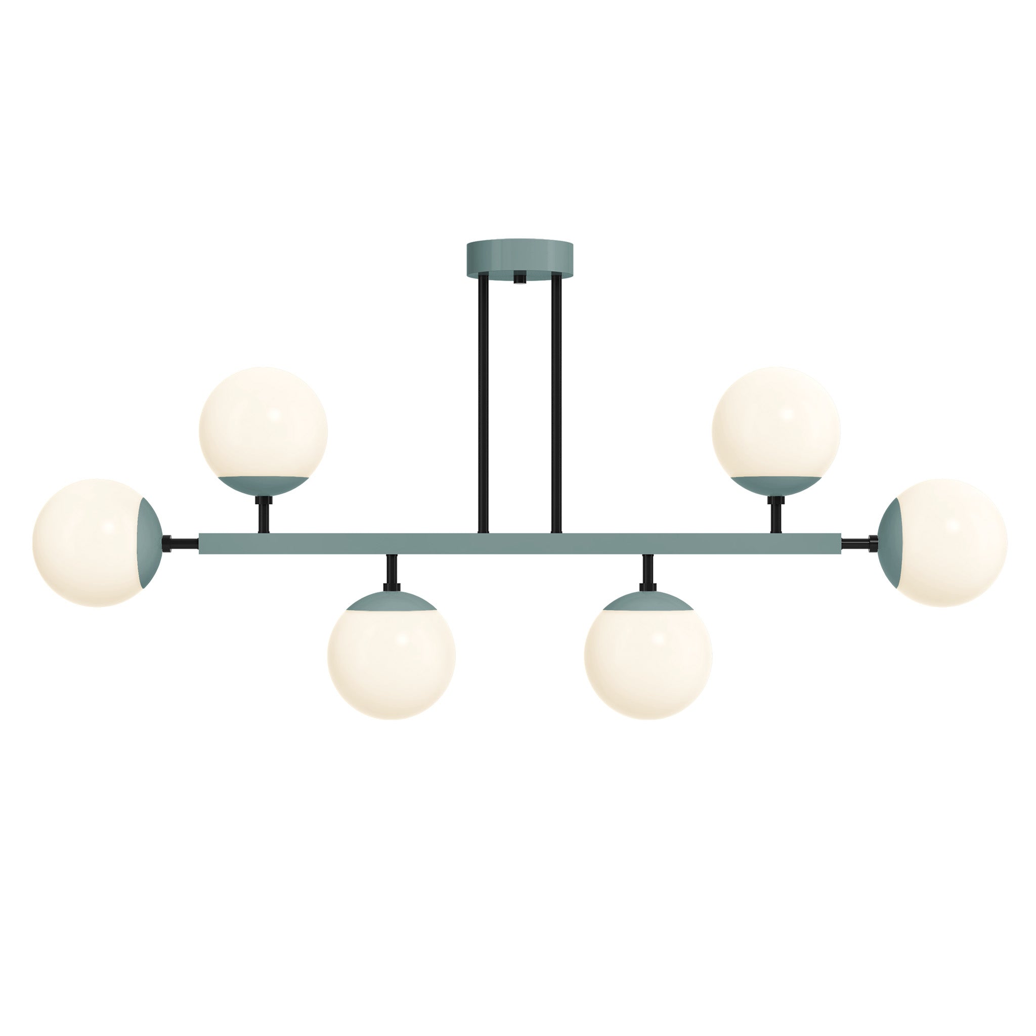 black and lagoon Color Axia Globe Chandelier 46" Dutton Brown lighting