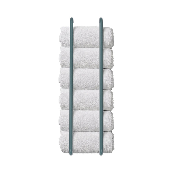 Lagoon color Beyond towel rack 36" Dutton Brown hardware