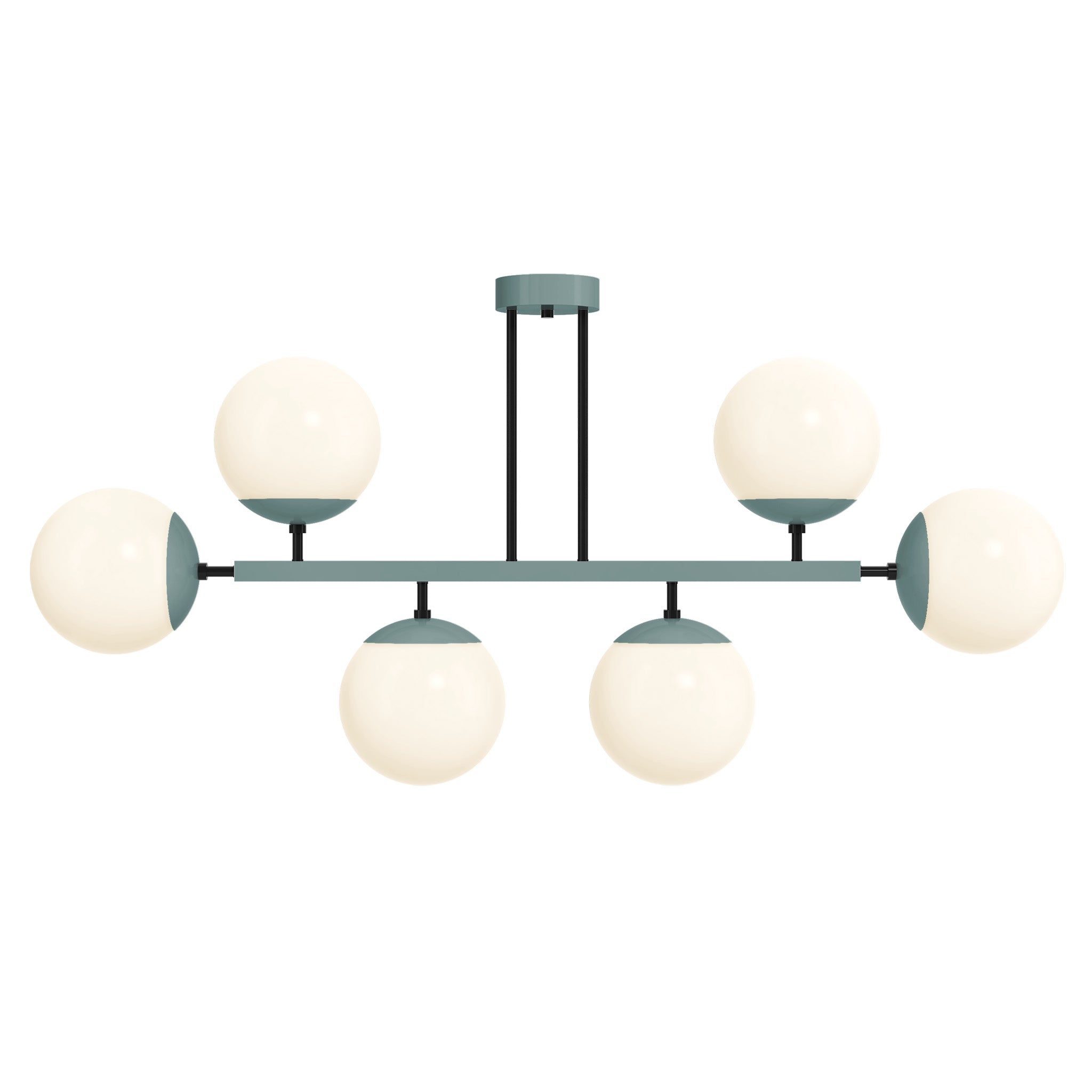 black and lagoon Color Big Axia Globe Chandelier 50" Dutton Brown lighting