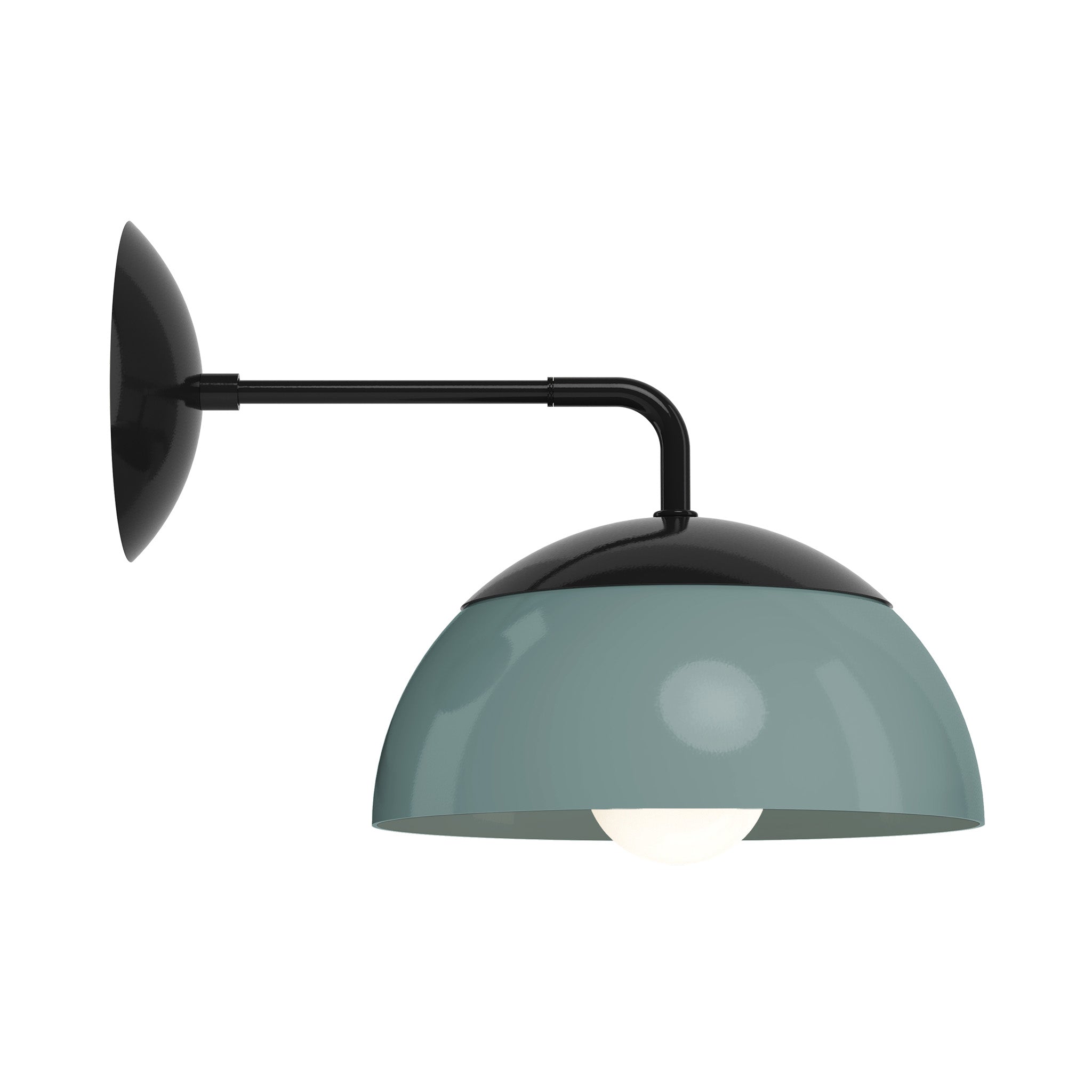 black lagoon color cadbury sconce 10" dutton brown lighting