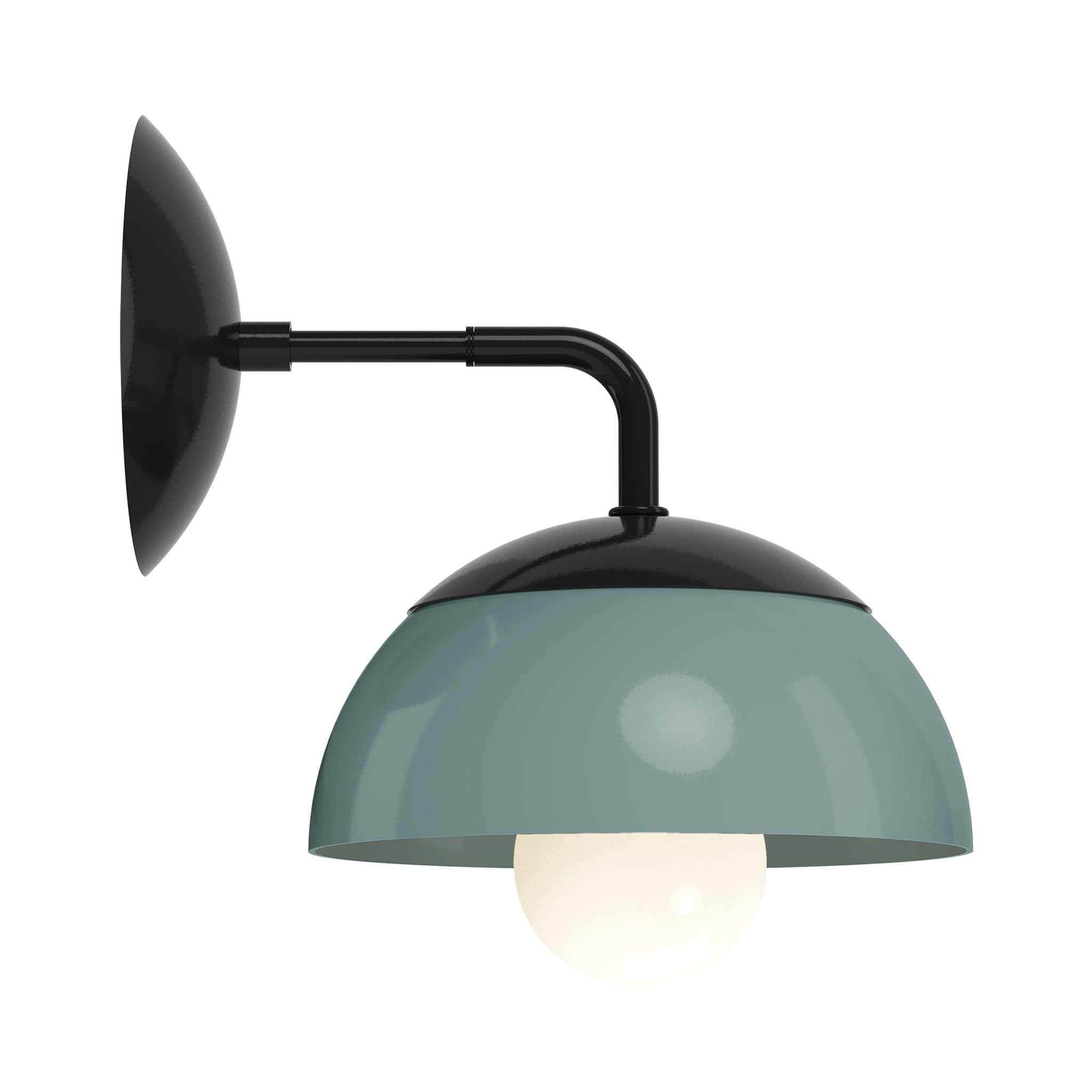 black lagoon color cadbury sconce 8" dutton brown lighting