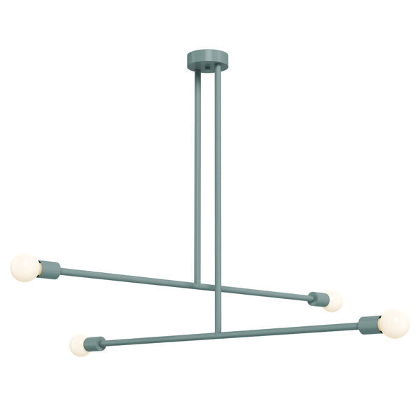 Lagoon color Captain chandelier 47" Dutton Brown lighting