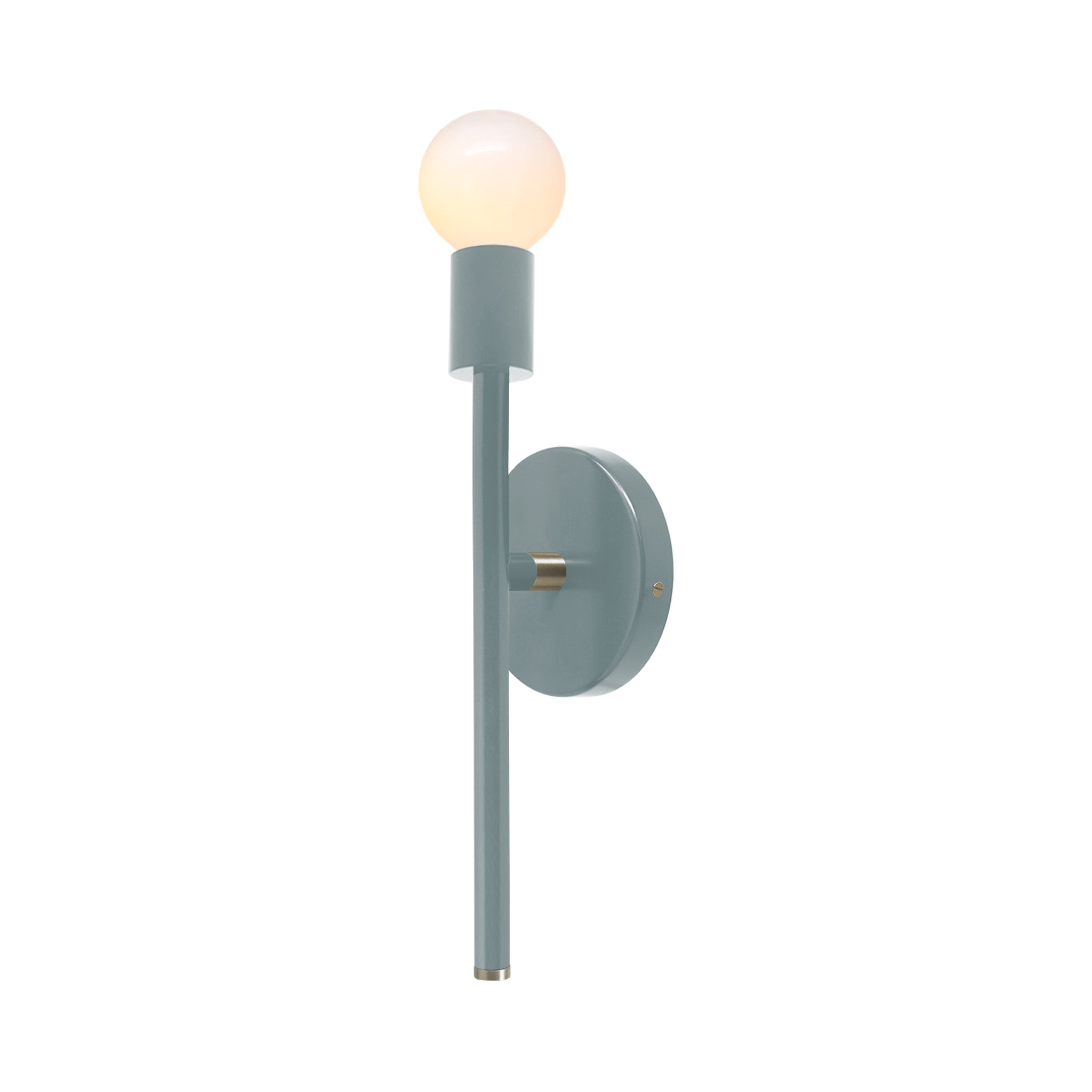 nickel and lagoon color Major sconce 15" Dutton Brown lighting