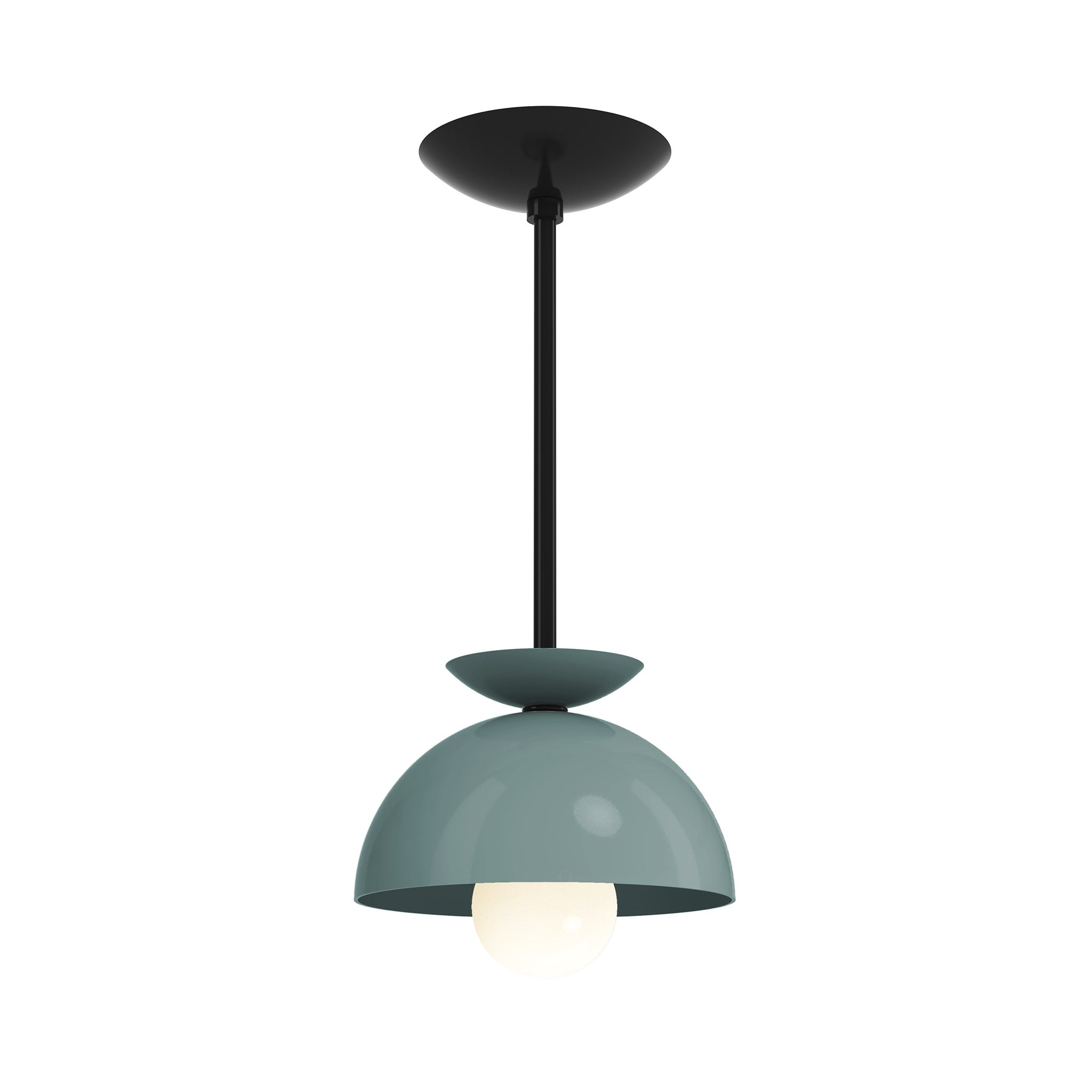 black lagoon color echo pendant 8" dutton brown lighting