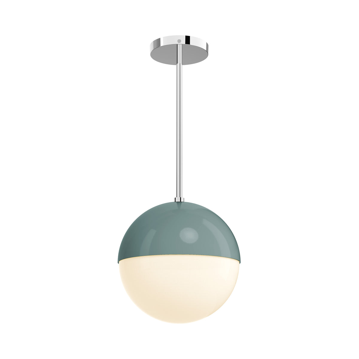 nickel and lagoon lure globe pendant 10 inch dutton brown lighting