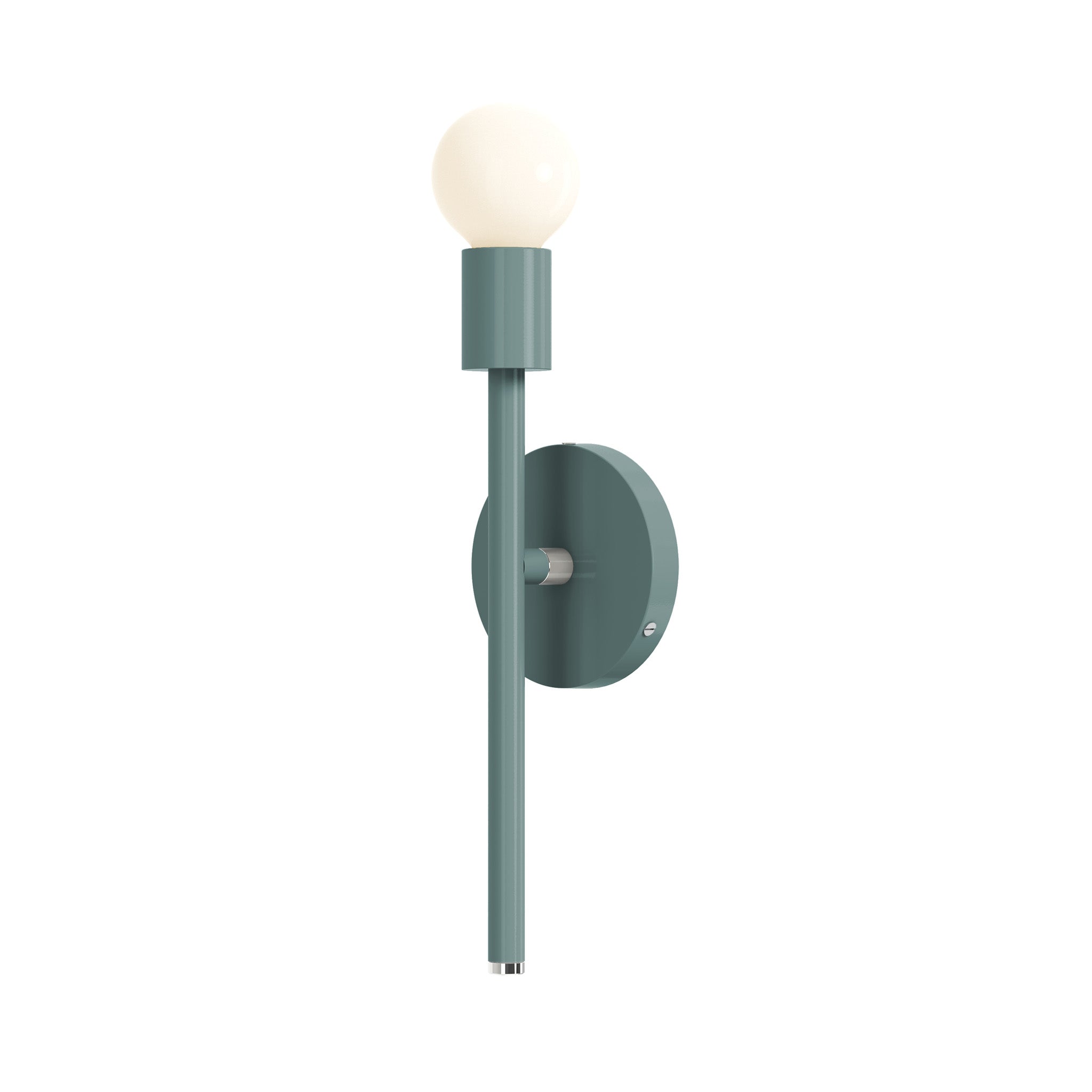 nickel and lagoon color Major sconce 15" Dutton Brown lighting
