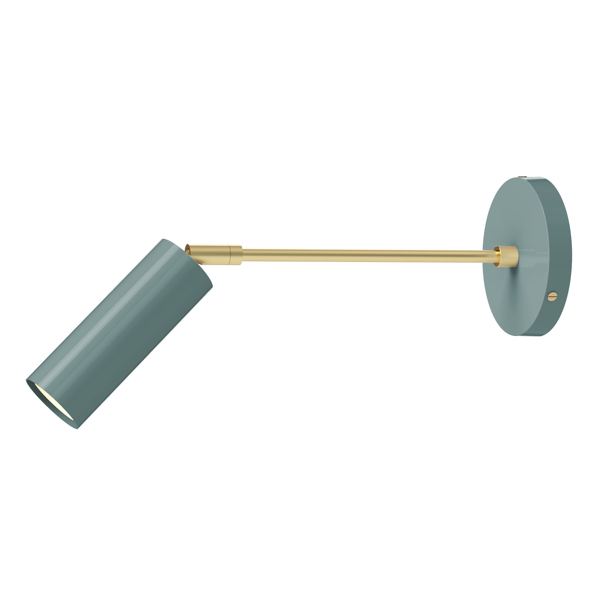 brass lagoon color reader sconce - 10" arm dutton brown lighting