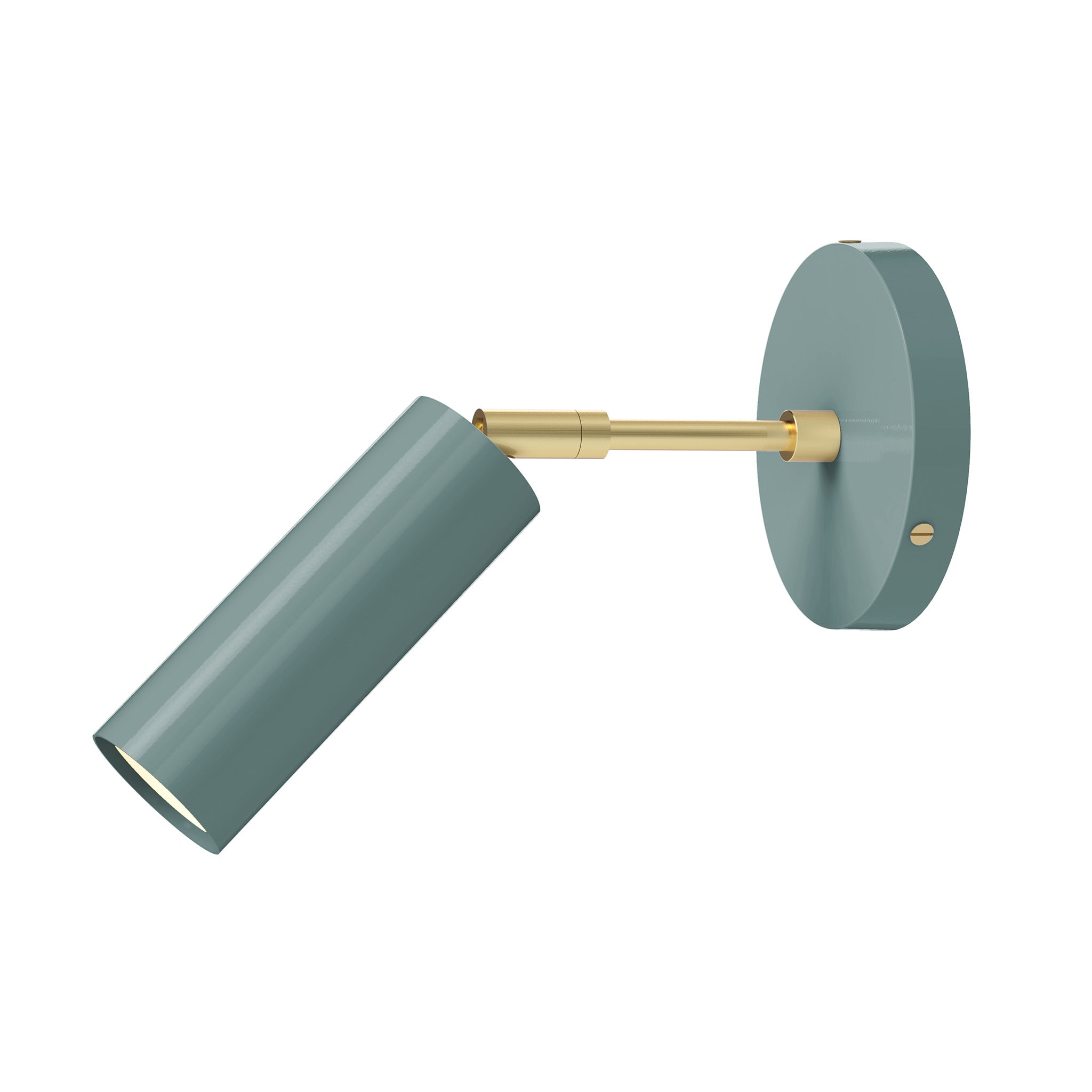 brass lagoon color reader sconce - 3" arm dutton brown lighting
