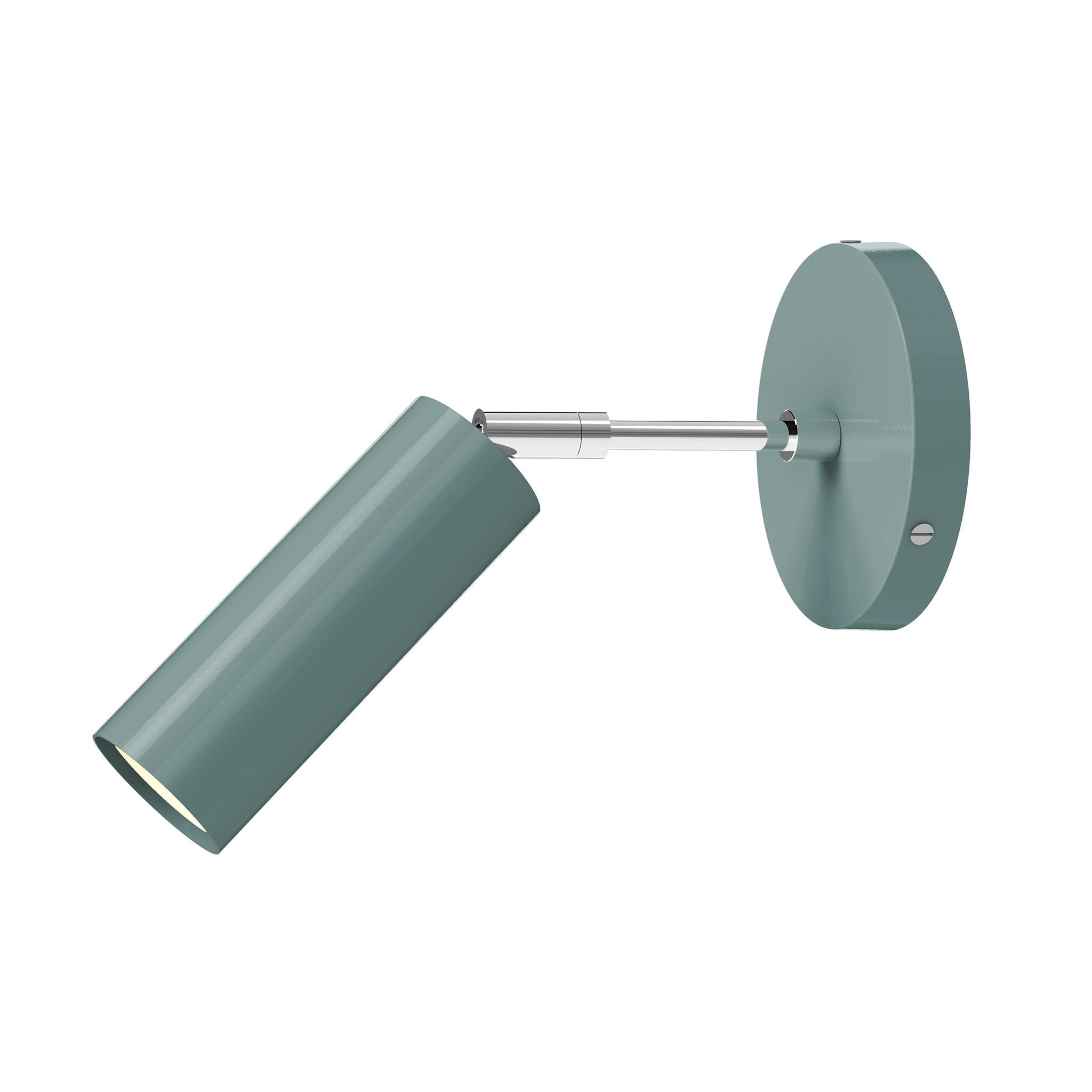 nickel lagoon color reader sconce - 3" arm dutton brown lighting