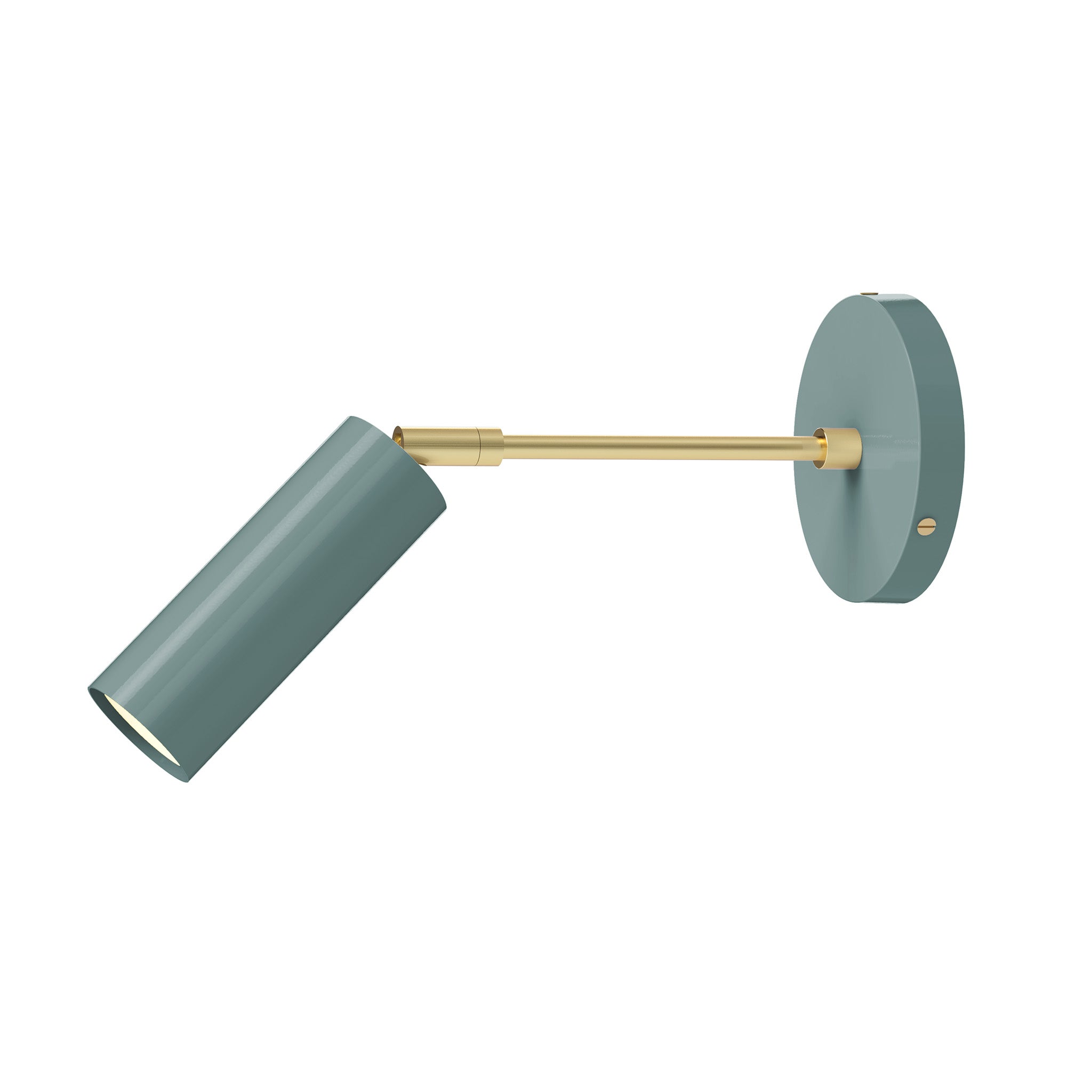 brass lagoon color reader sconce - 6" arm dutton brown lighting
