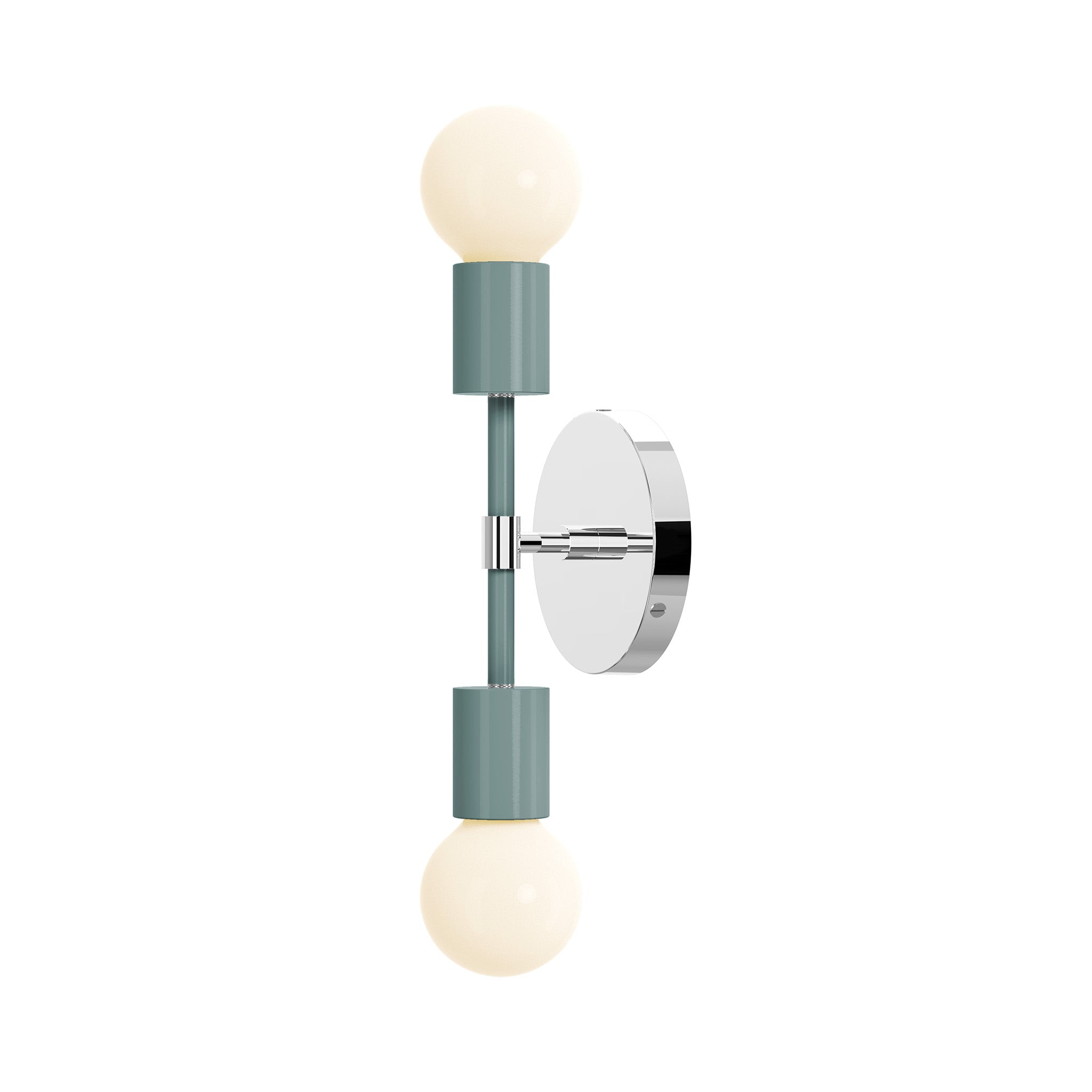 nickel lagoon color scepter sconce 10" dutton brown lighting