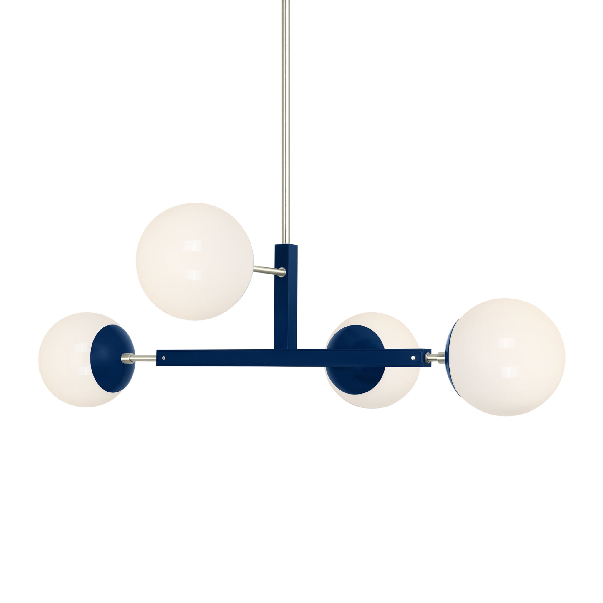 Nickel and cobalt color Status chandelier 35" Dutton Brown lighting