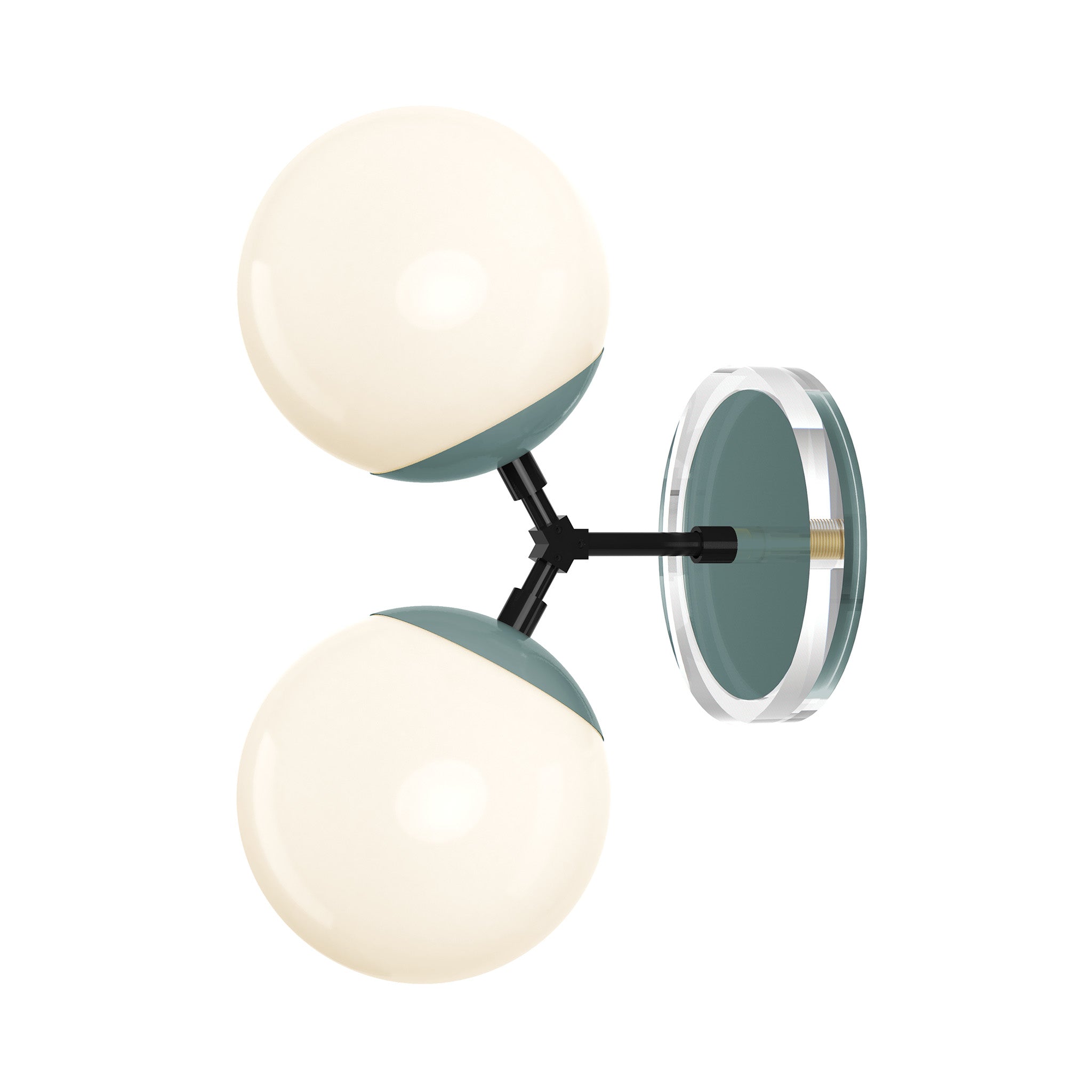 black and lagoon color Visage sconce 6" Dutton Brown lighting