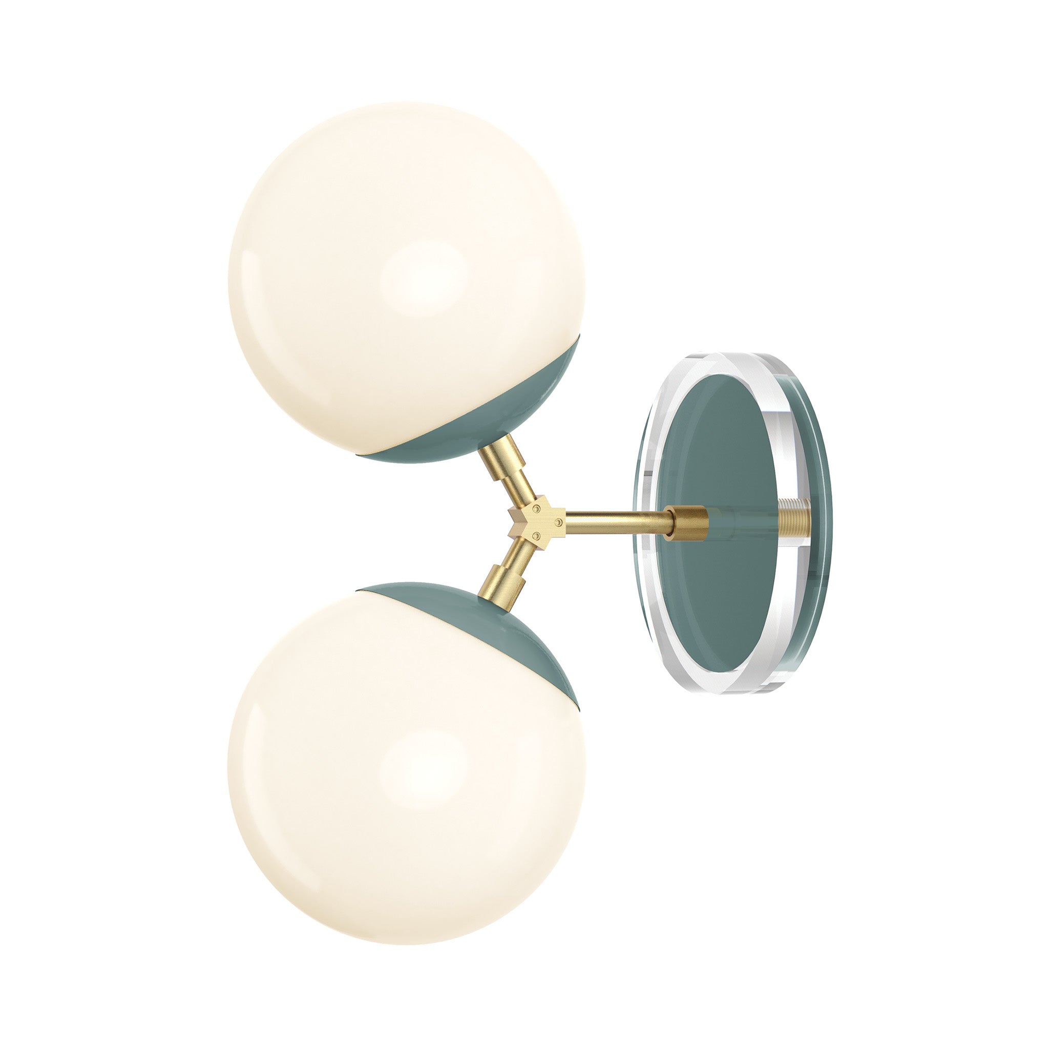 brass lagoon color visage sconce 6" dutton brown lighting