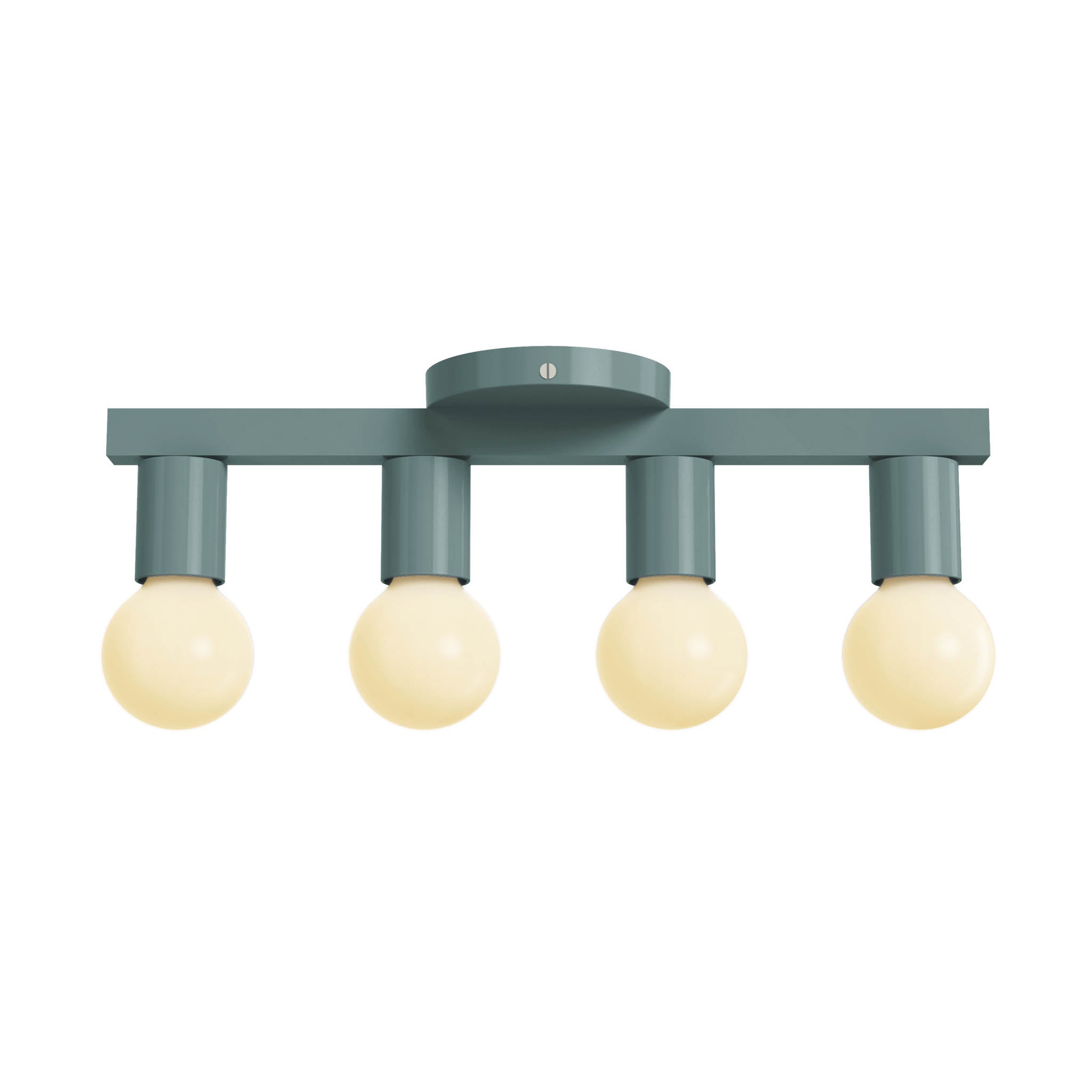 Nickel and lagoon vogue 4 flush mount dutton brown lighting
