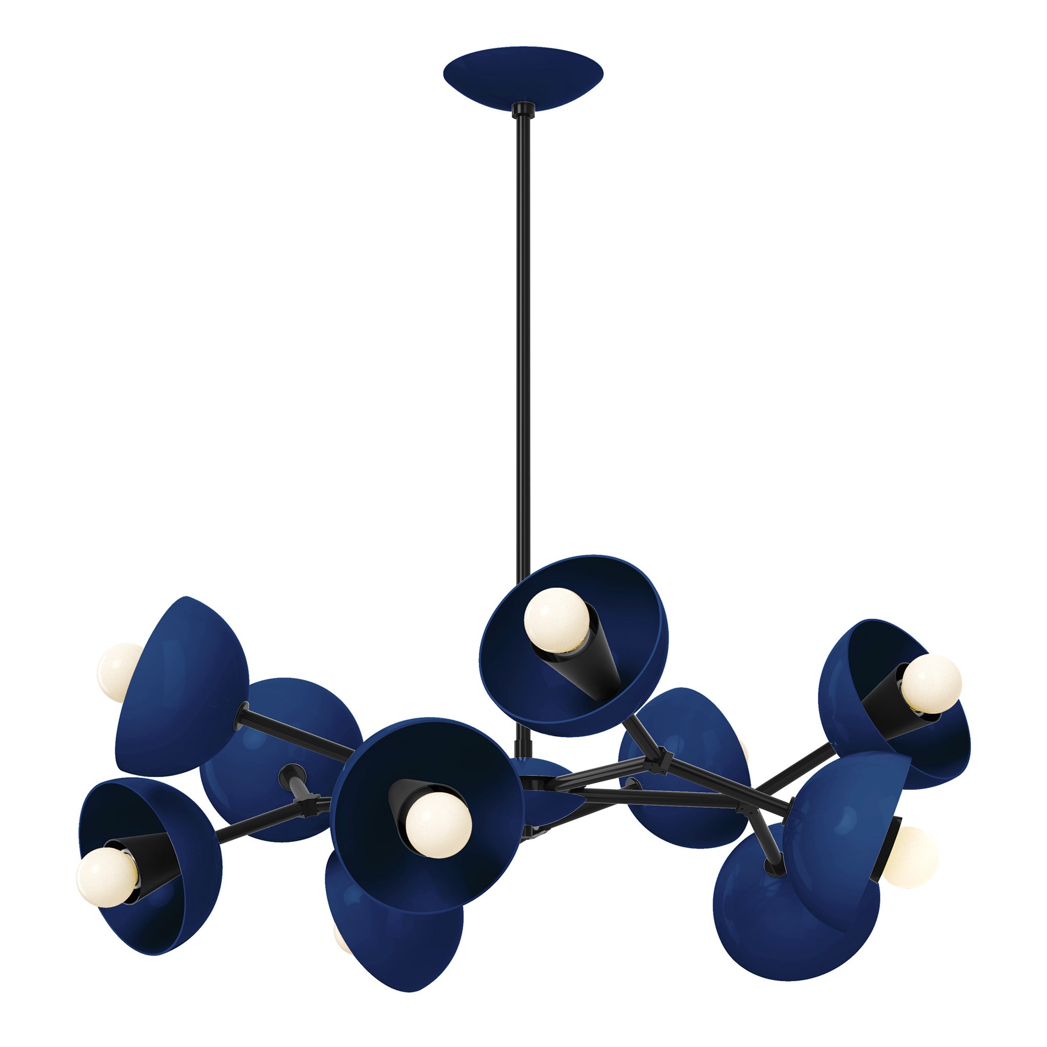 black cobalt color alegria chandelier 30" dutton brown lighting