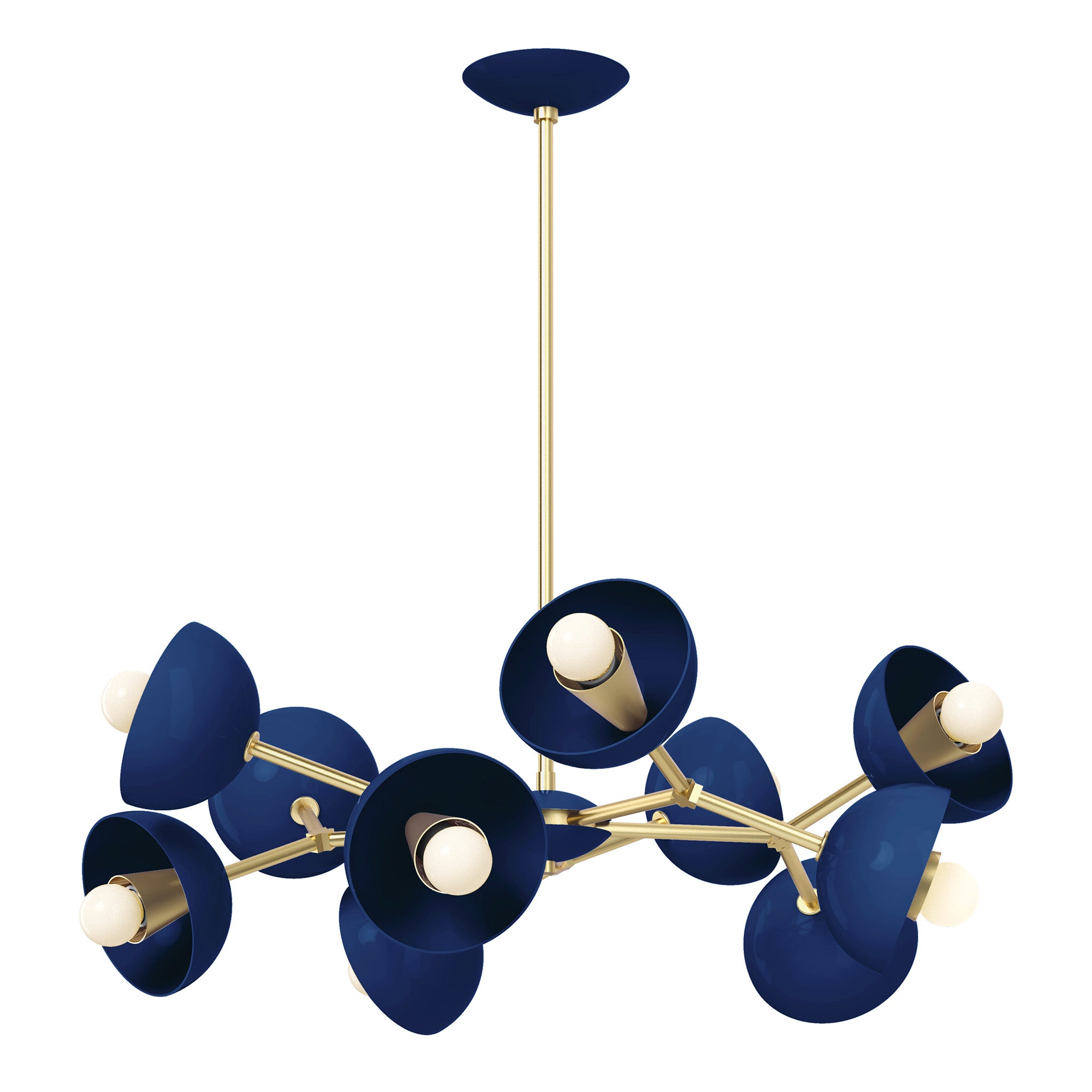 brass cobalt color alegria chandelier 30" dutton brown lighting