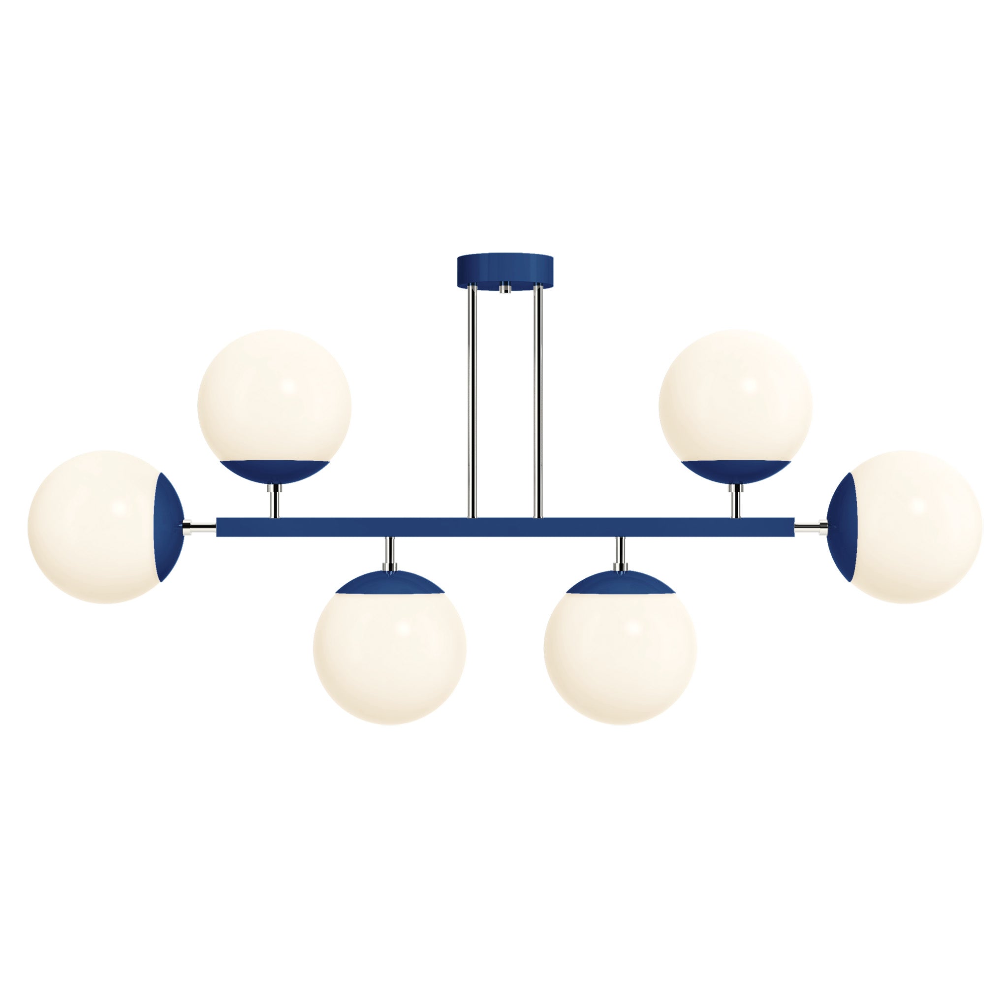nickel and cobalt Color Big Axia Globe Chandelier 50" Dutton Brown lighting
