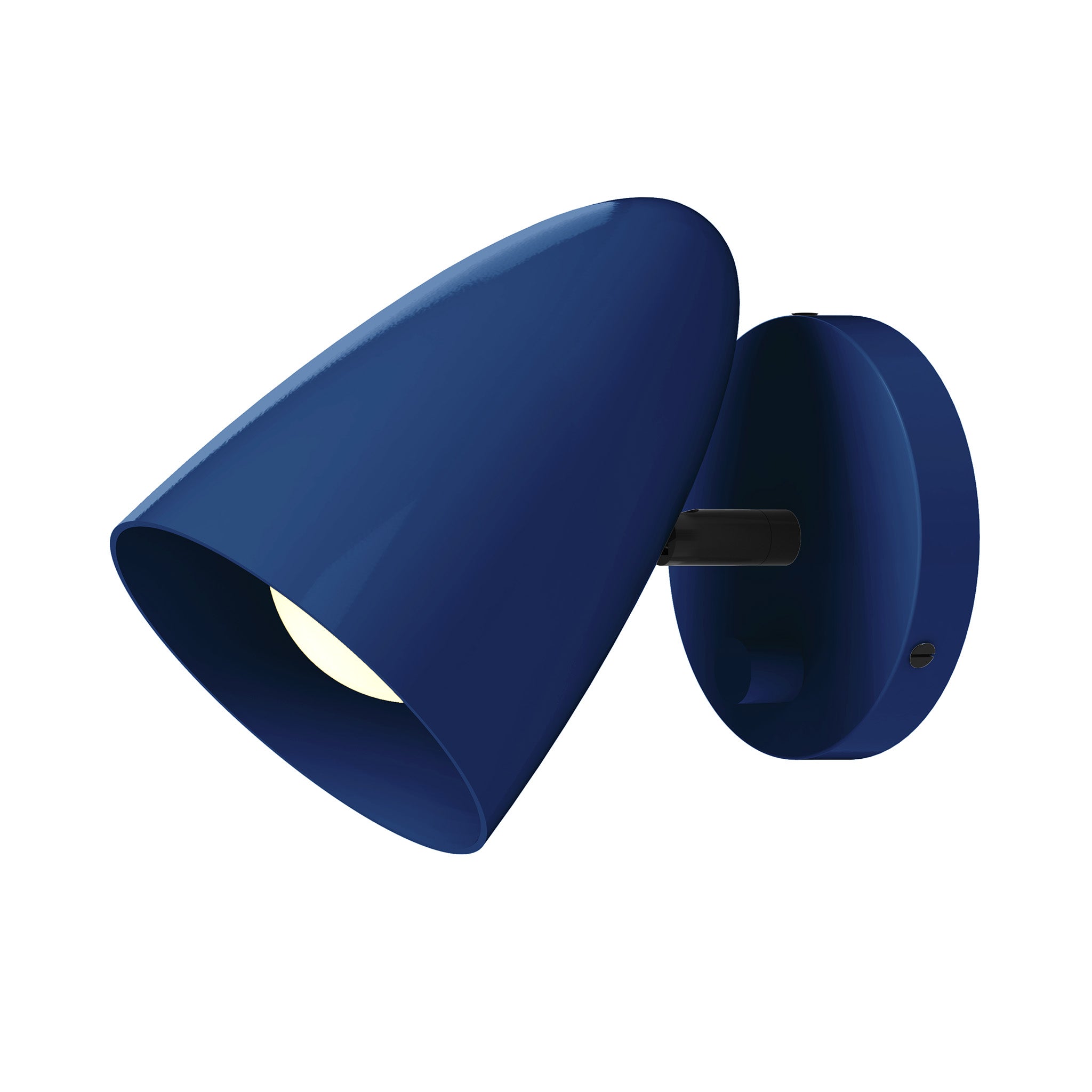 black cobalt color boom sconce - no arm dutton brown lighting