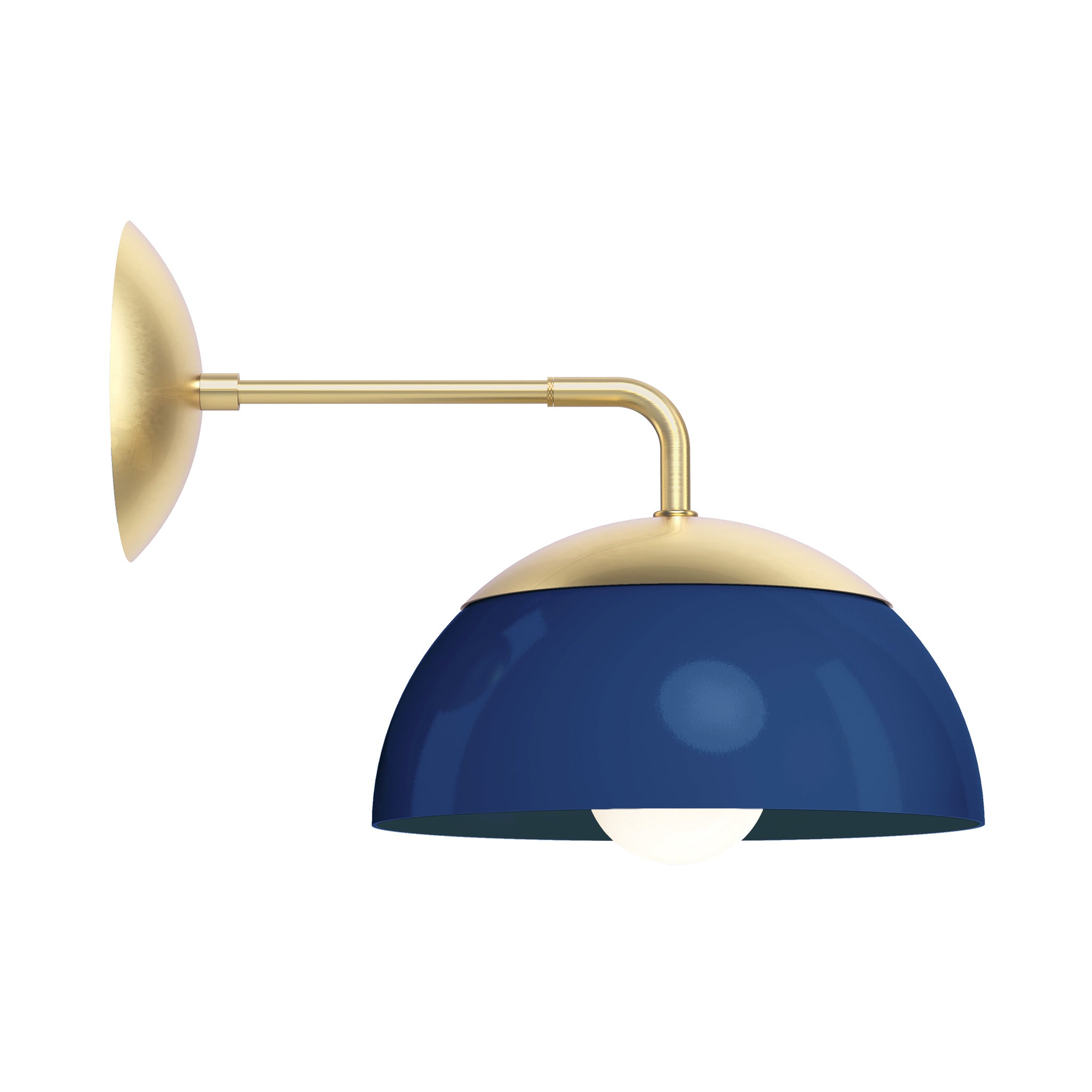 brass cobalt color cadbury sconce 10" dutton brown lighting