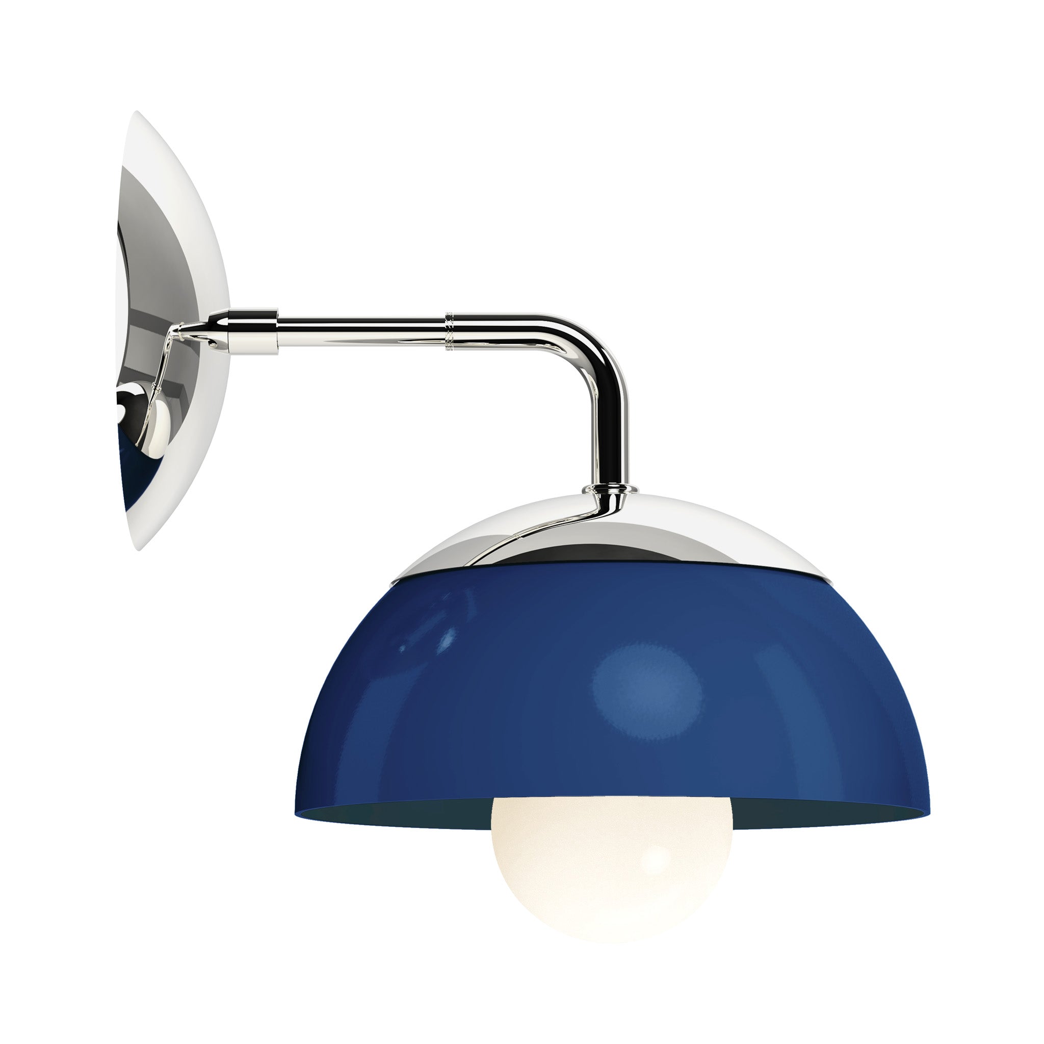 nickel cobalt color cadbury sconce 8" dutton brown lighting