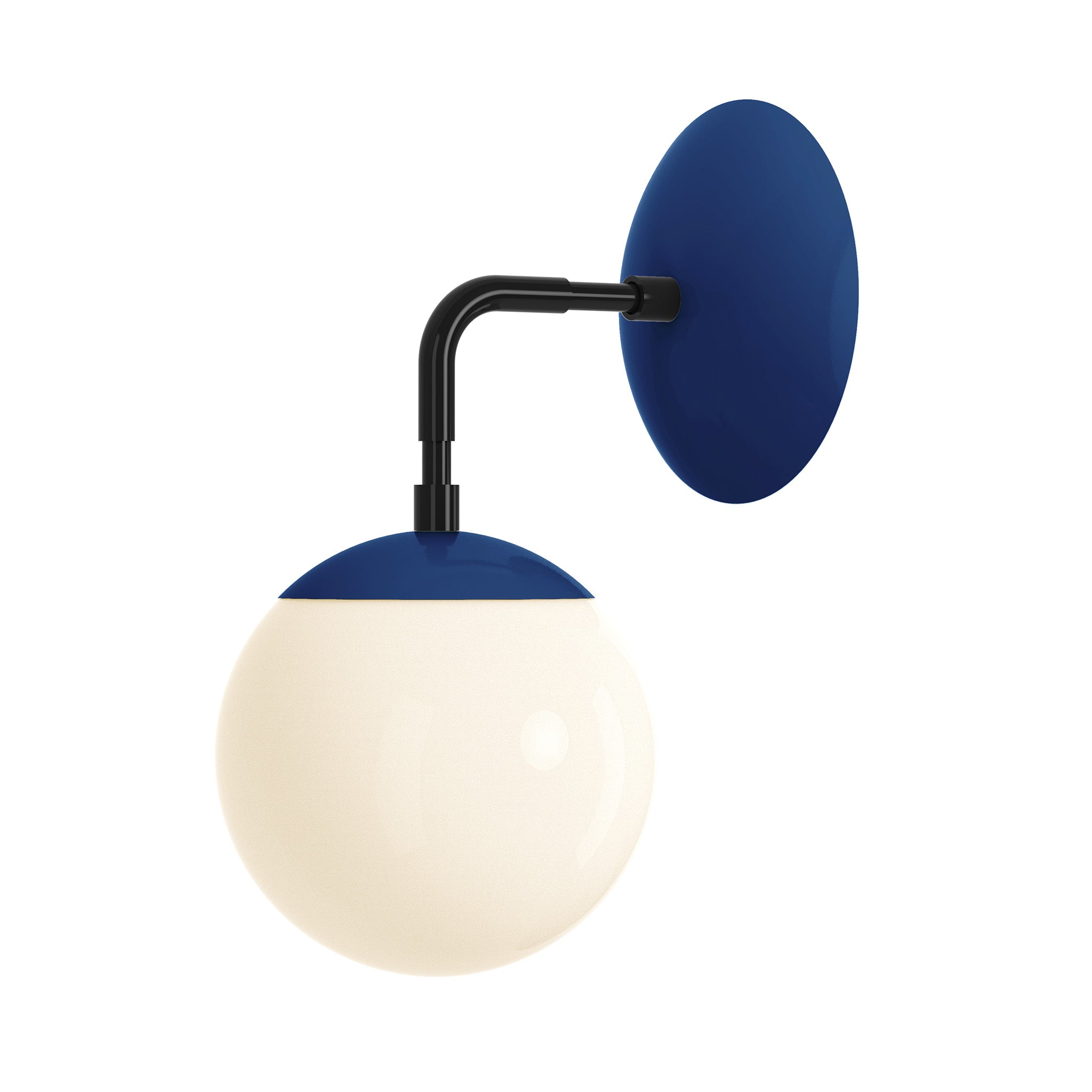 black cobalt color cap sconce 6" dutton brown lighting