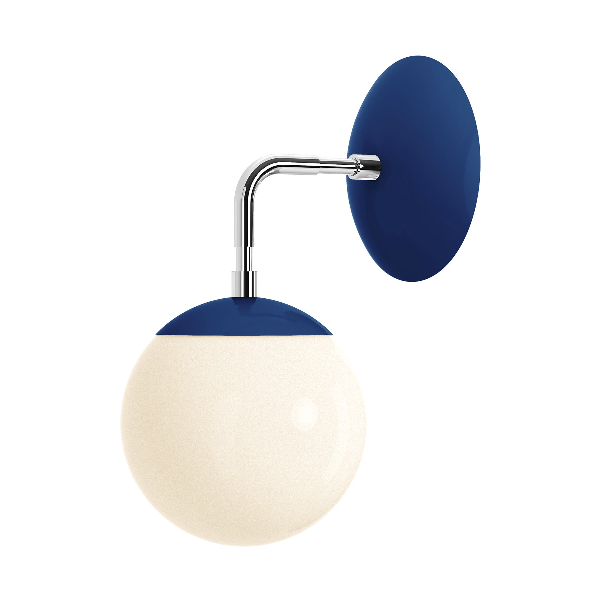 nickel cobalt color cap sconce 6" dutton brown lighting