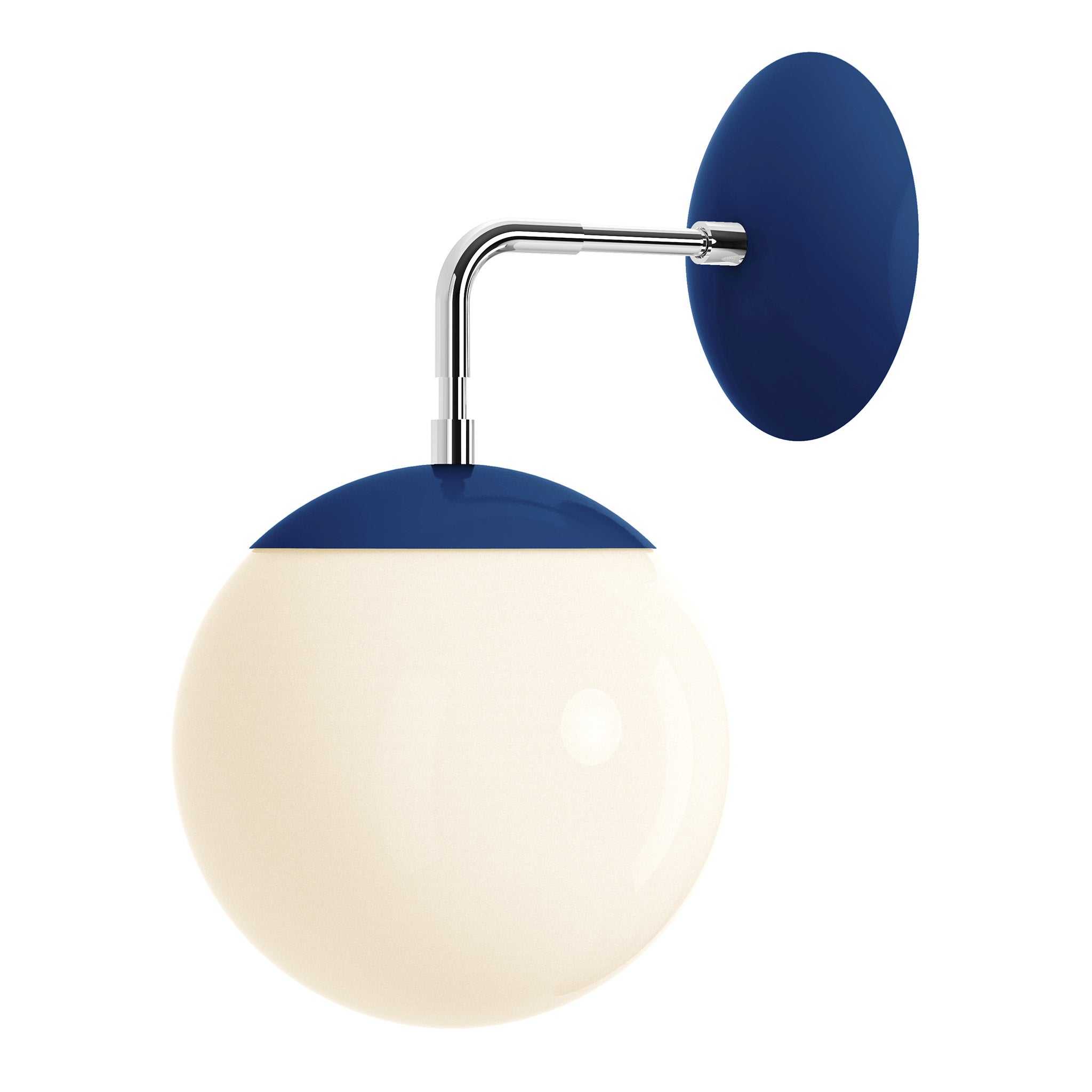nickel cobalt color cap sconce 8" dutton brown lighting