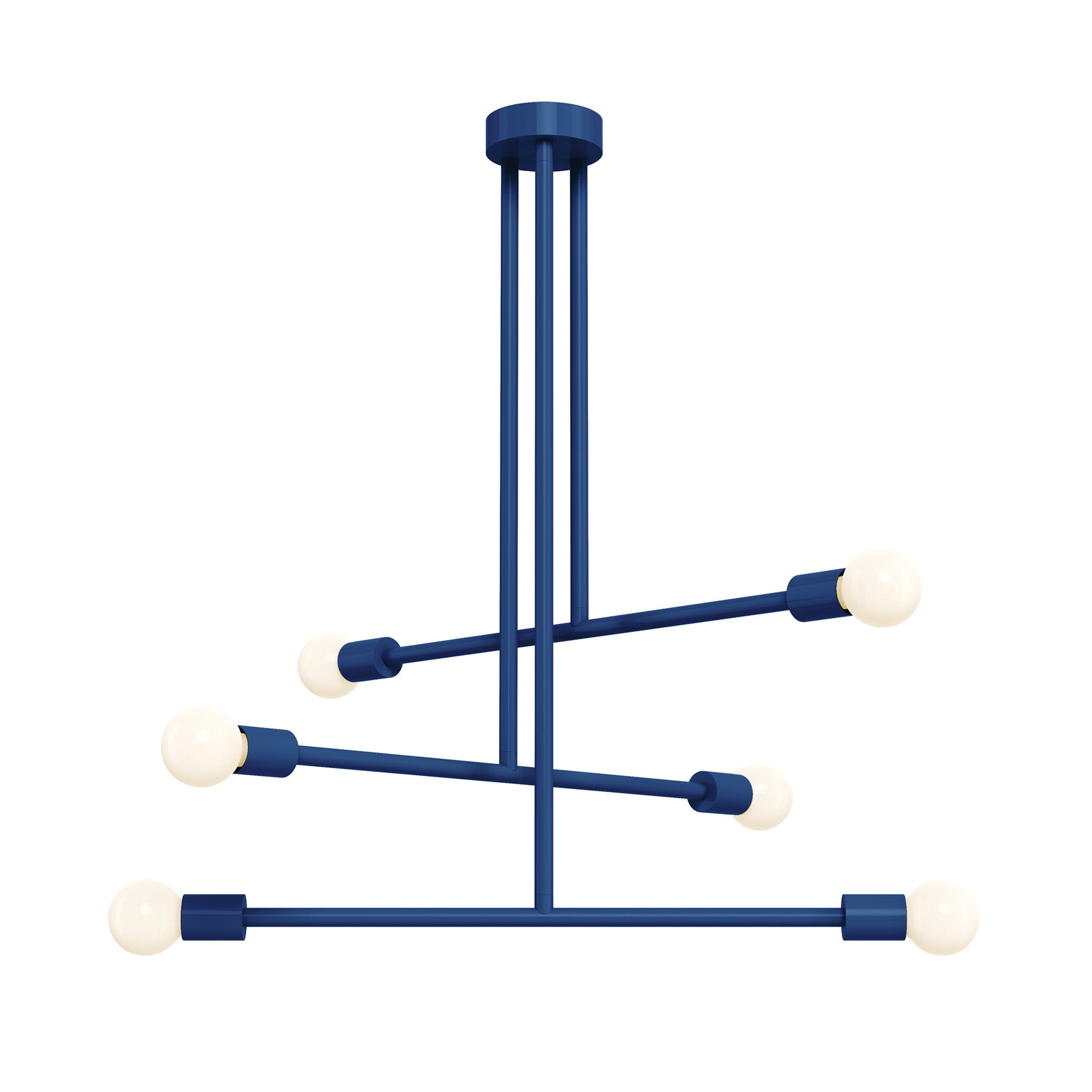 cobalt color commander chandelier 29" dutton brown lighting