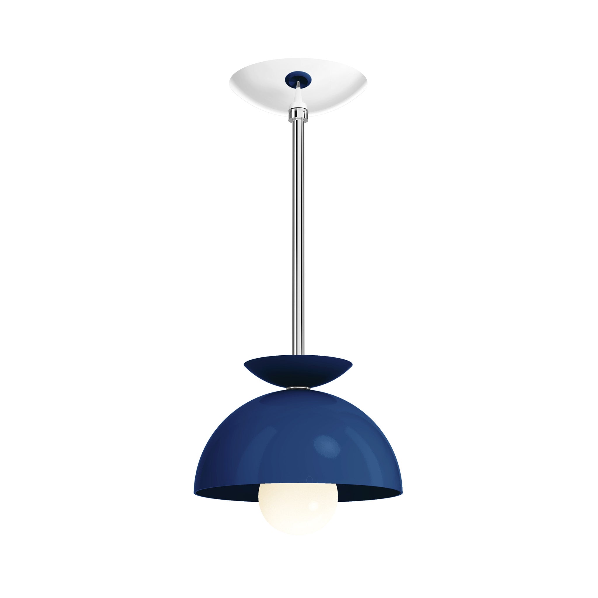 nickel cobalt color echo pendant 8" dutton brown lighting