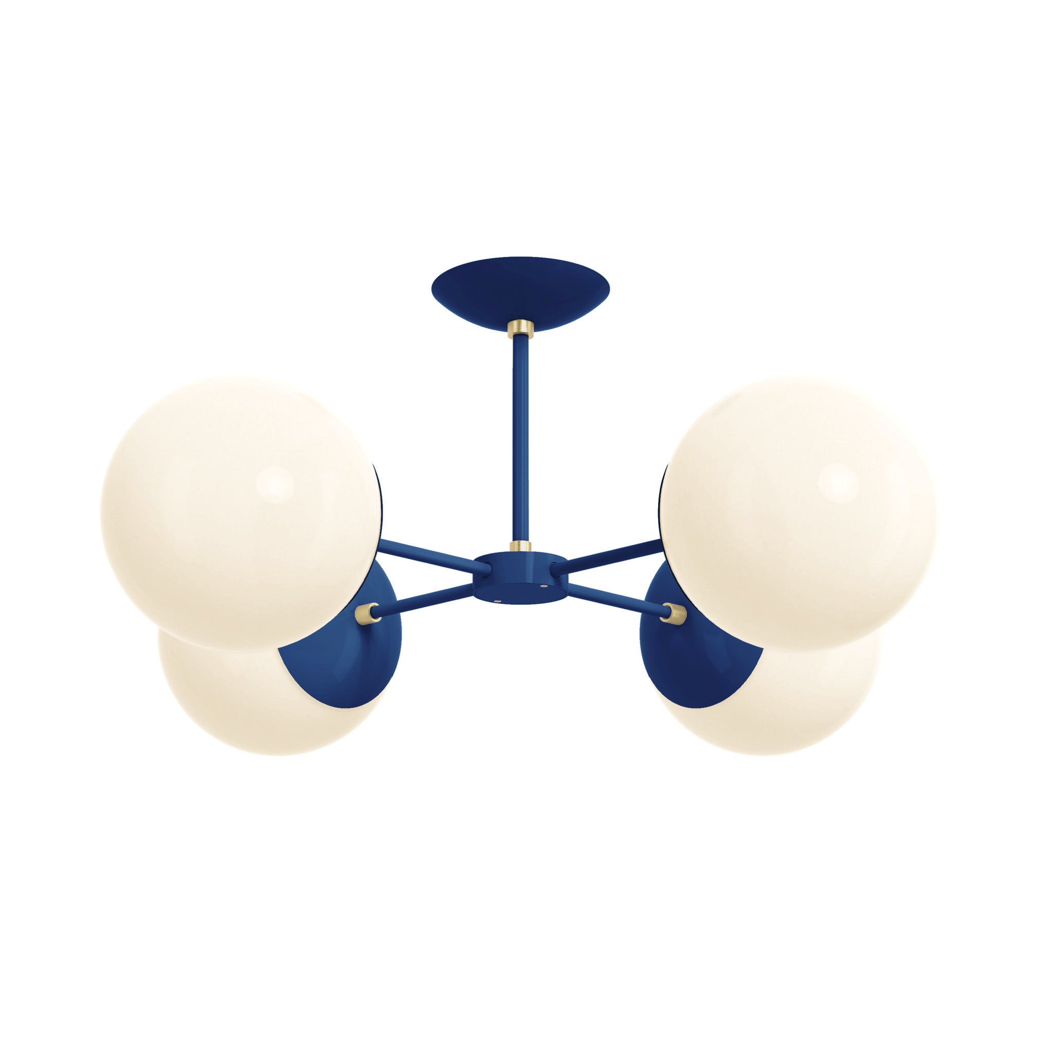 brass cobalt color big orbi flush mount dutton brown lighting