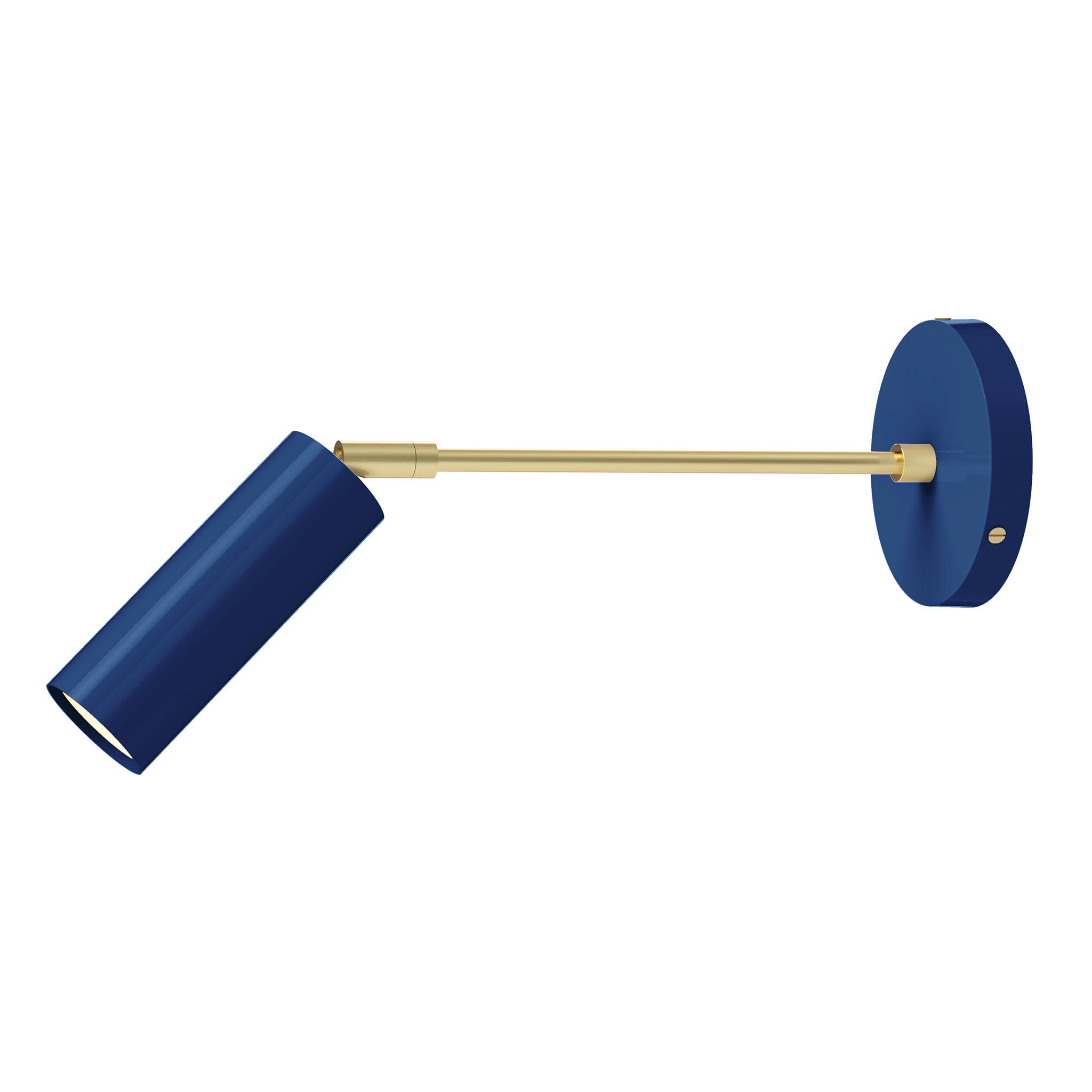 brass cobalt color reader sconce - 10" arm dutton brown lighting