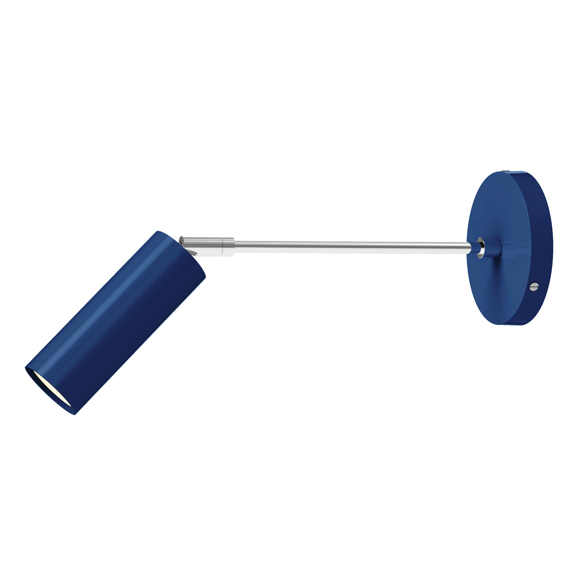 nickel cobalt color reader sconce - 10" arm dutton brown lighting